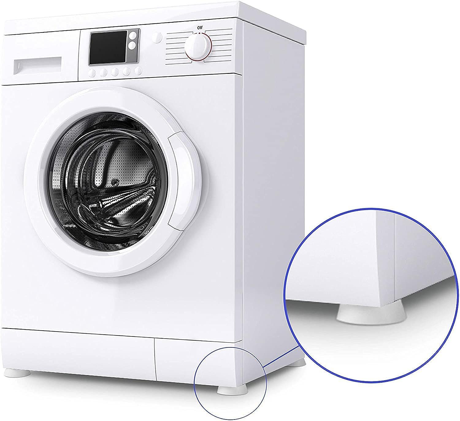 4x und Unterstützt Stoß-Geräuschunterdrückende (4-St) Waschmaschine MustBest Möbelfuß Trockner,