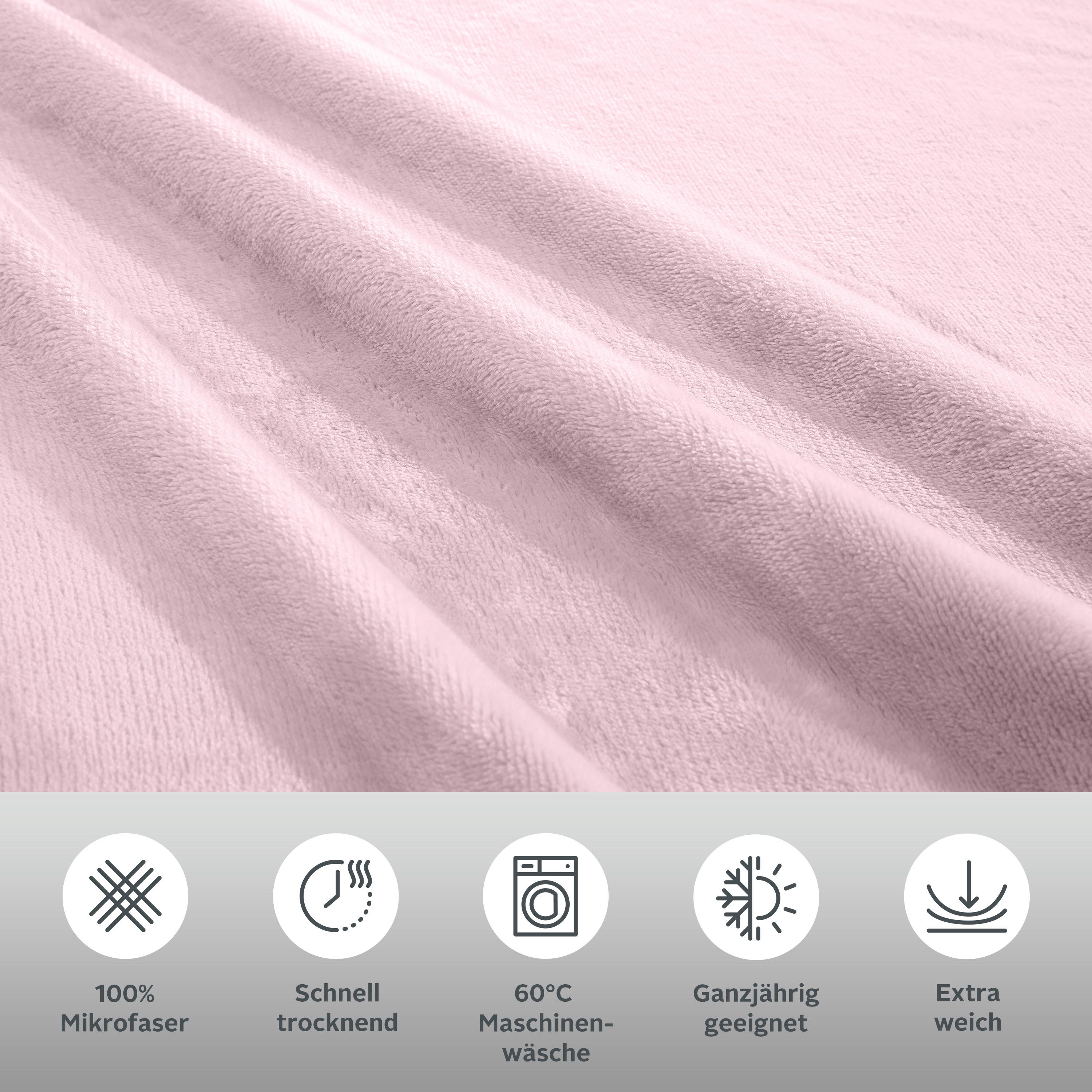 OTTO home Bettwäsche Desner3, Microfaser, 2 teilig, Bettwäsche mit Reißverschluss, Cashmere-Touch, kuschelig & weich