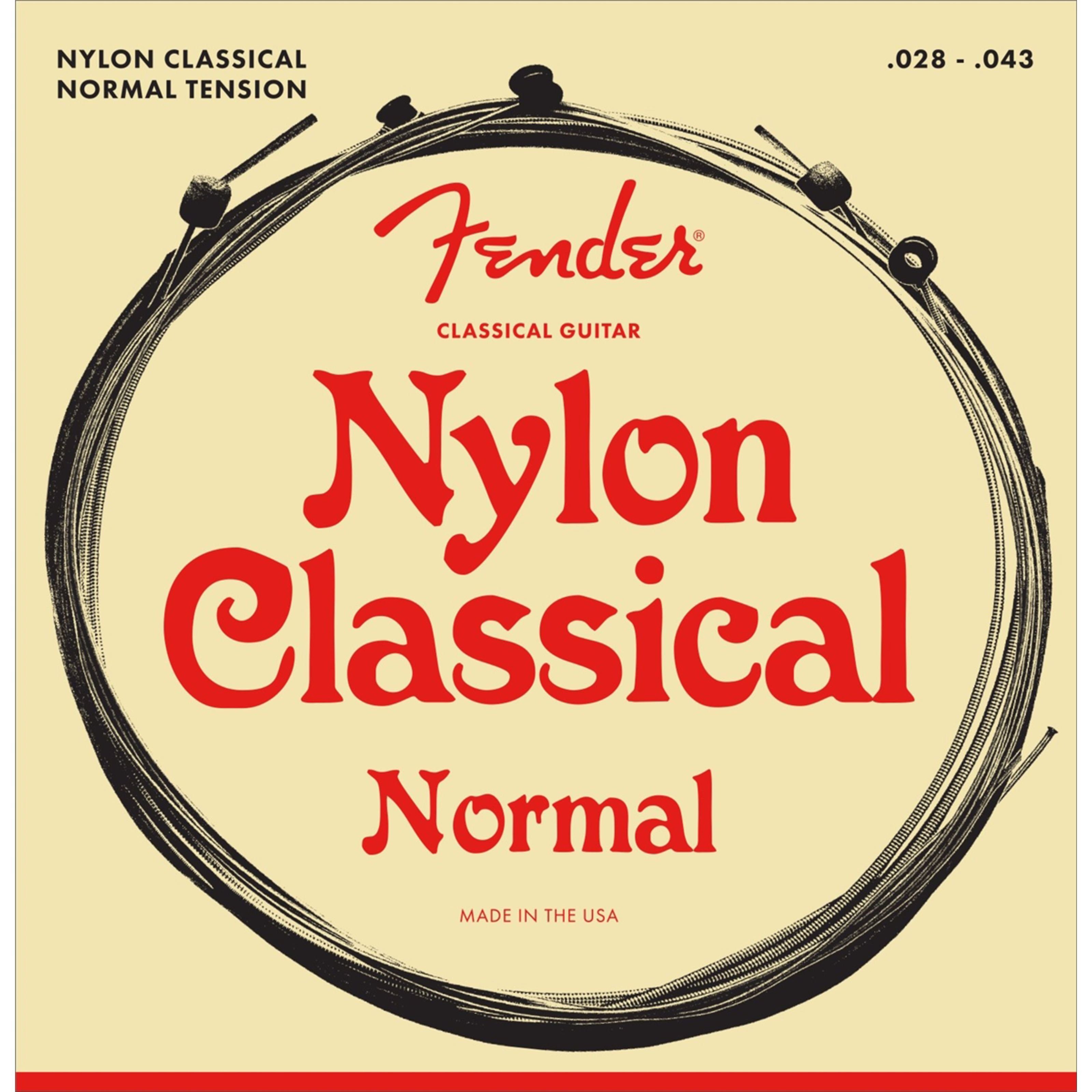Fender Saiten, Nylon Git. Saiten 130 Clear, Ball End - Konzertgitarrensaiten
