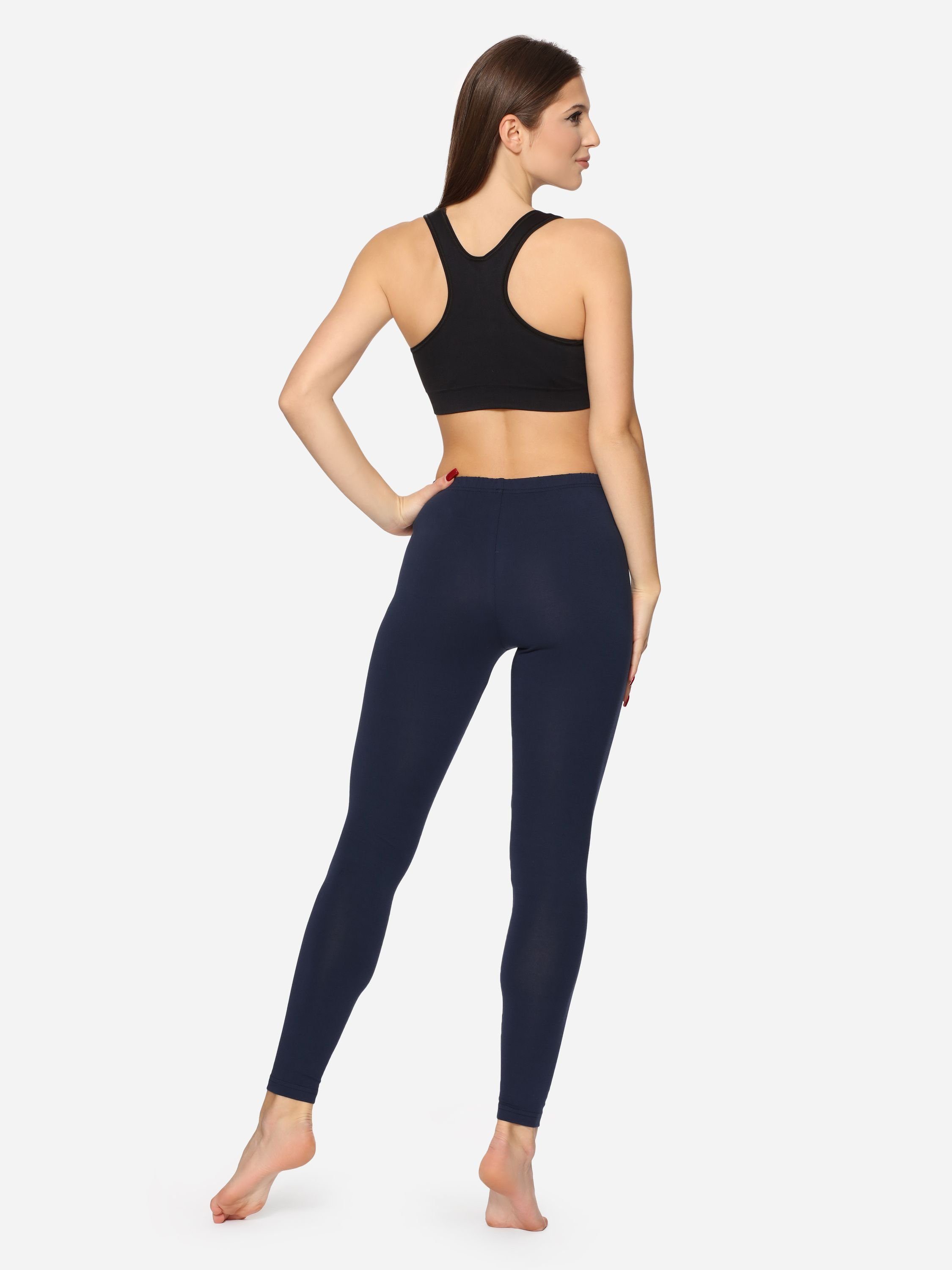 Merry Style Leggings Damen Lange Leggings MS10-338 (1-tlg) elastischer Bund günstig online kaufen