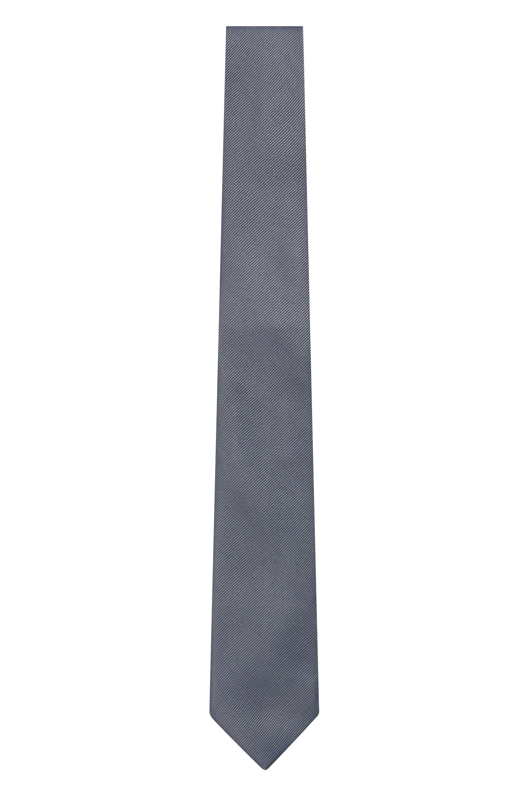 Next Krawatte (1-St) Twill-Krawatte Schmale Grey