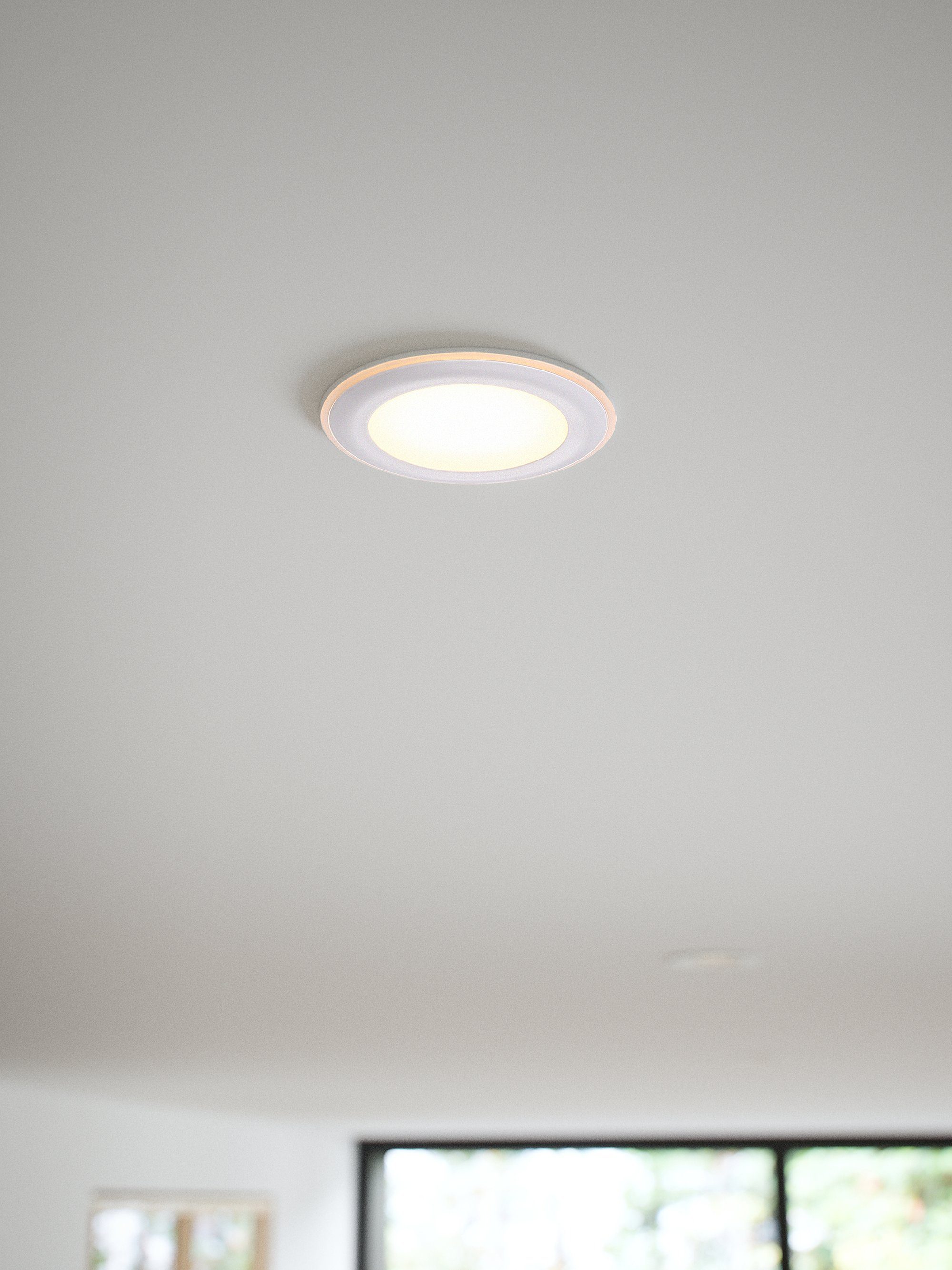 Nordlux Elkton, Einbauleuchte LED Einbaustrahler fest Dimmer integriert, mit LED integriertem Warmweiß,