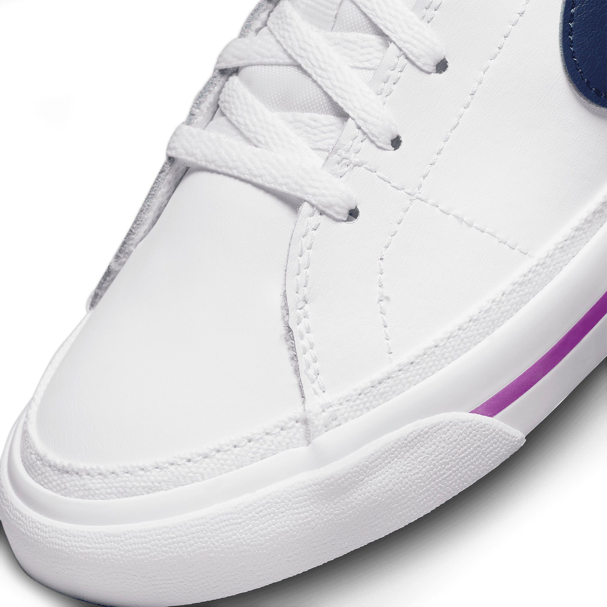 Nike Sportswear white/midnight Sneaker COURT (GS) LEGACY