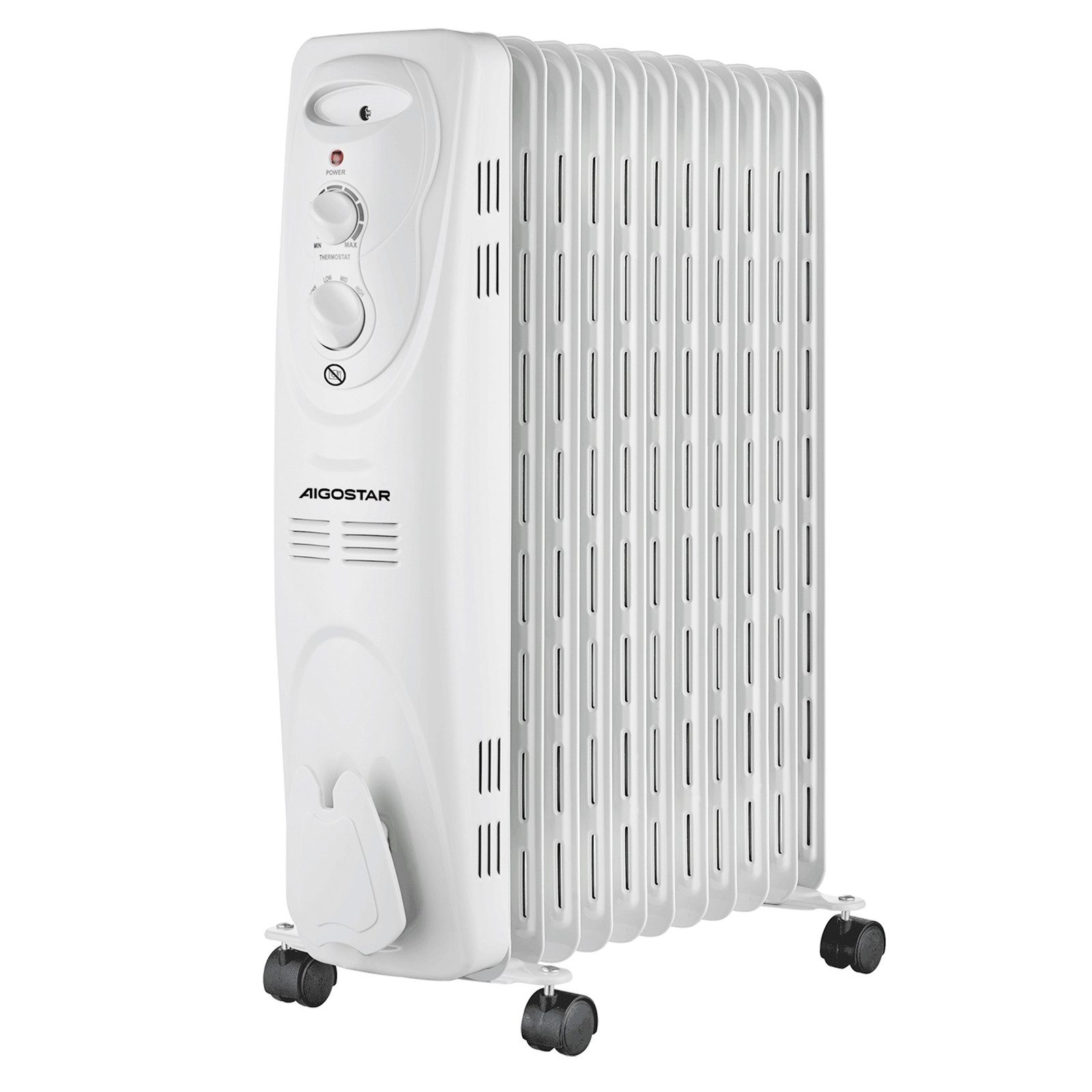 Aigostar Ölradiator 2300W Ölradiator energiesparend Heizkörper mit 11 Rippen