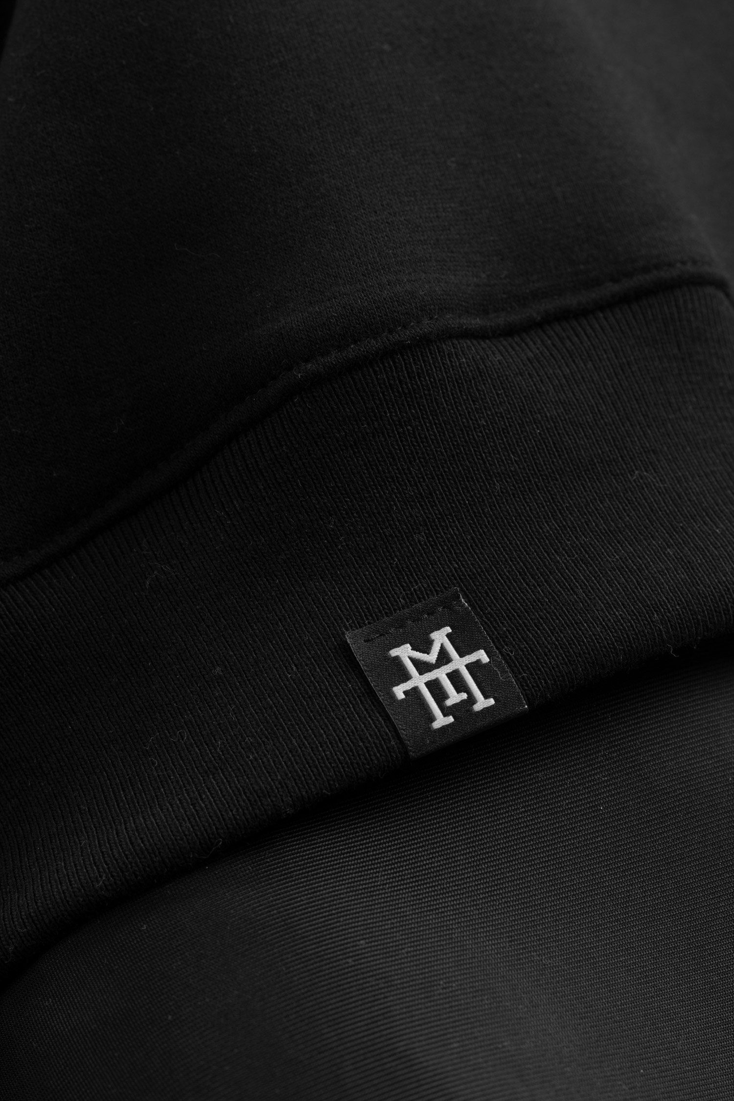 Manufaktur13 Hoodie Oversize Crop - Schwarz Hoodie kurzer Cropped Sweater Kapuzenpullover