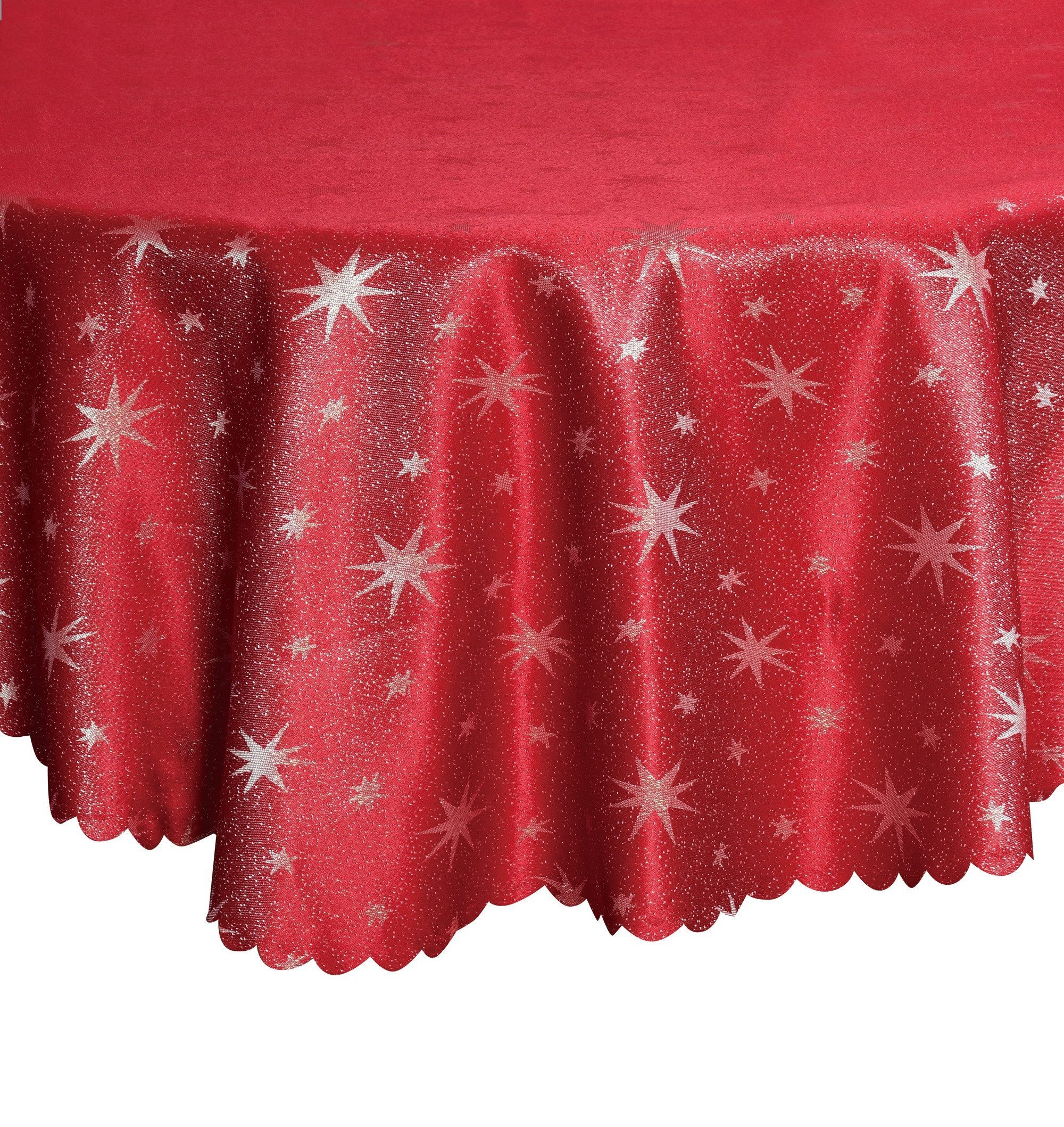 Stoffschmiede Tischdecke, Weihnachten, Lurex, Versch. Größen & Farben