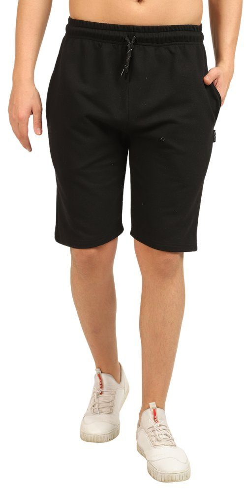 Laufshorts Schwarz Sweatshorts Kurze COMEOR Kurz Shorts Hosen (1-tlg) Herren-Sporthose Männer Bermuda