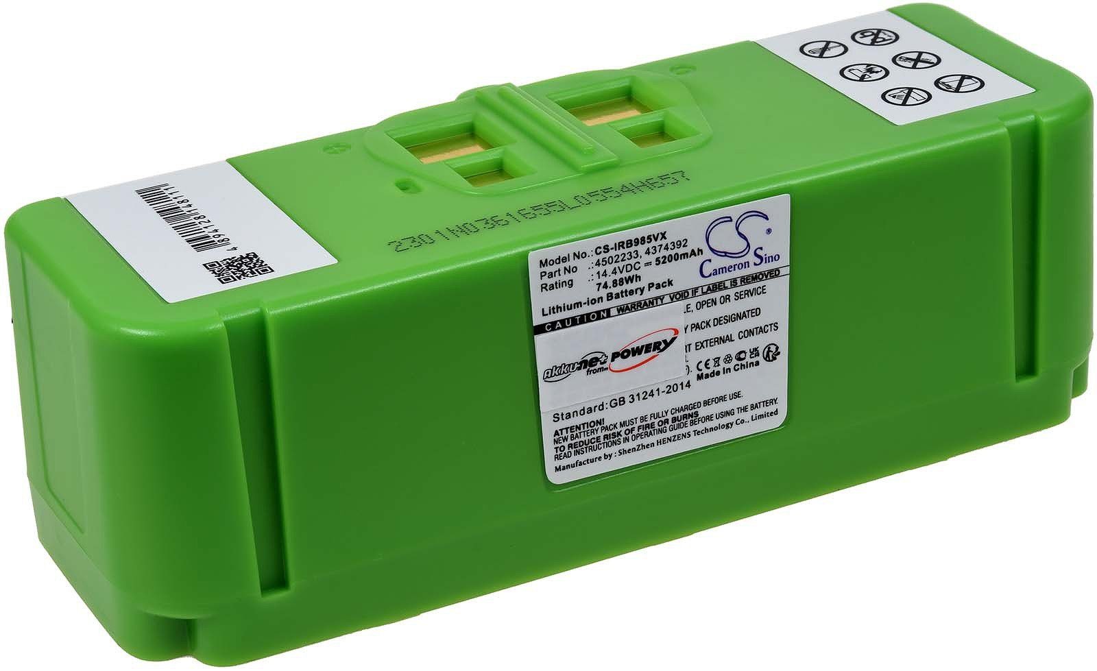 Powery Staubsauger-Akku 5200 mAh (14.4 V)