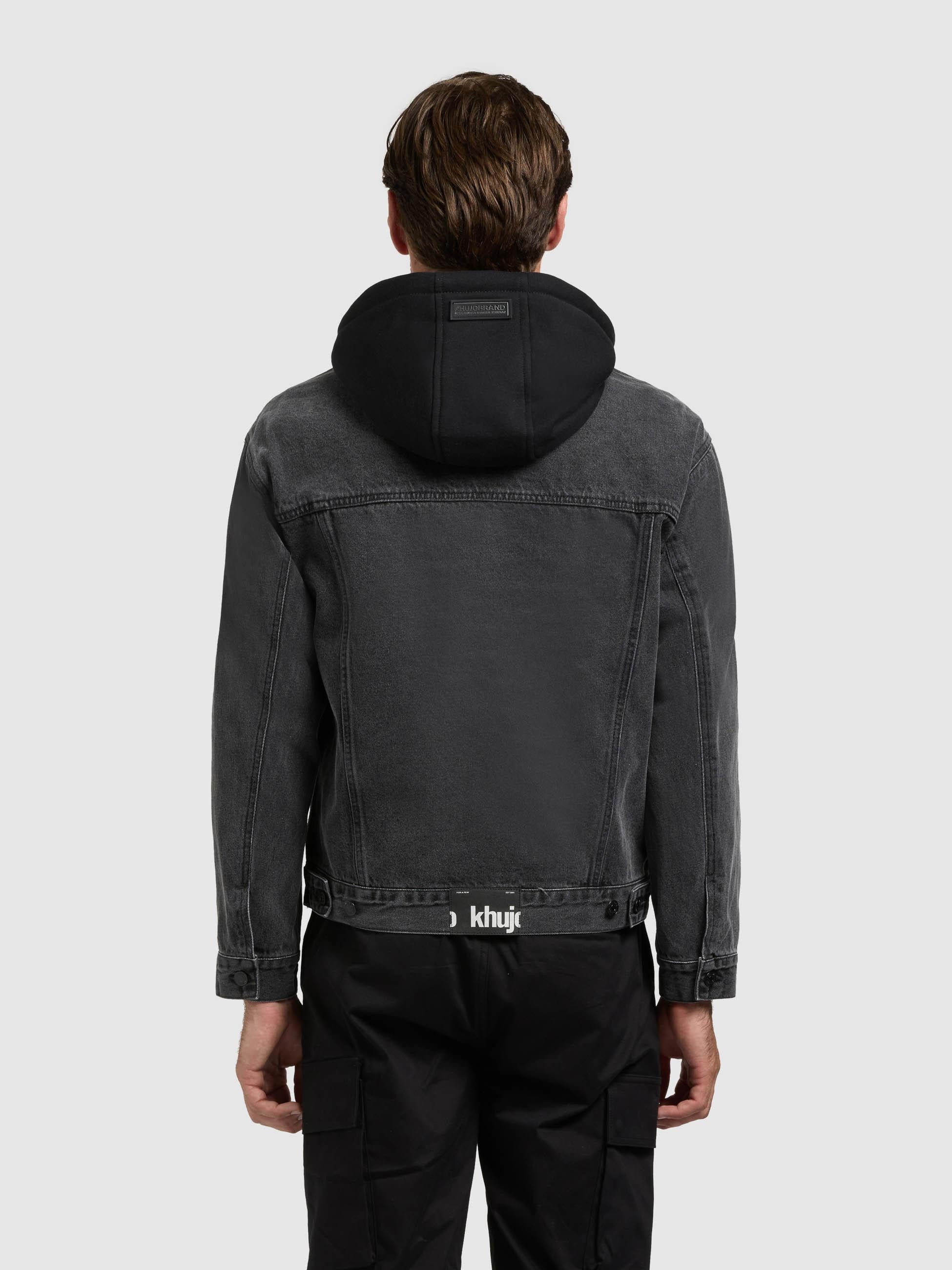 khujo Jeansjacke Jokin Herren Denim-Jacke mit Sweat-Kapuze