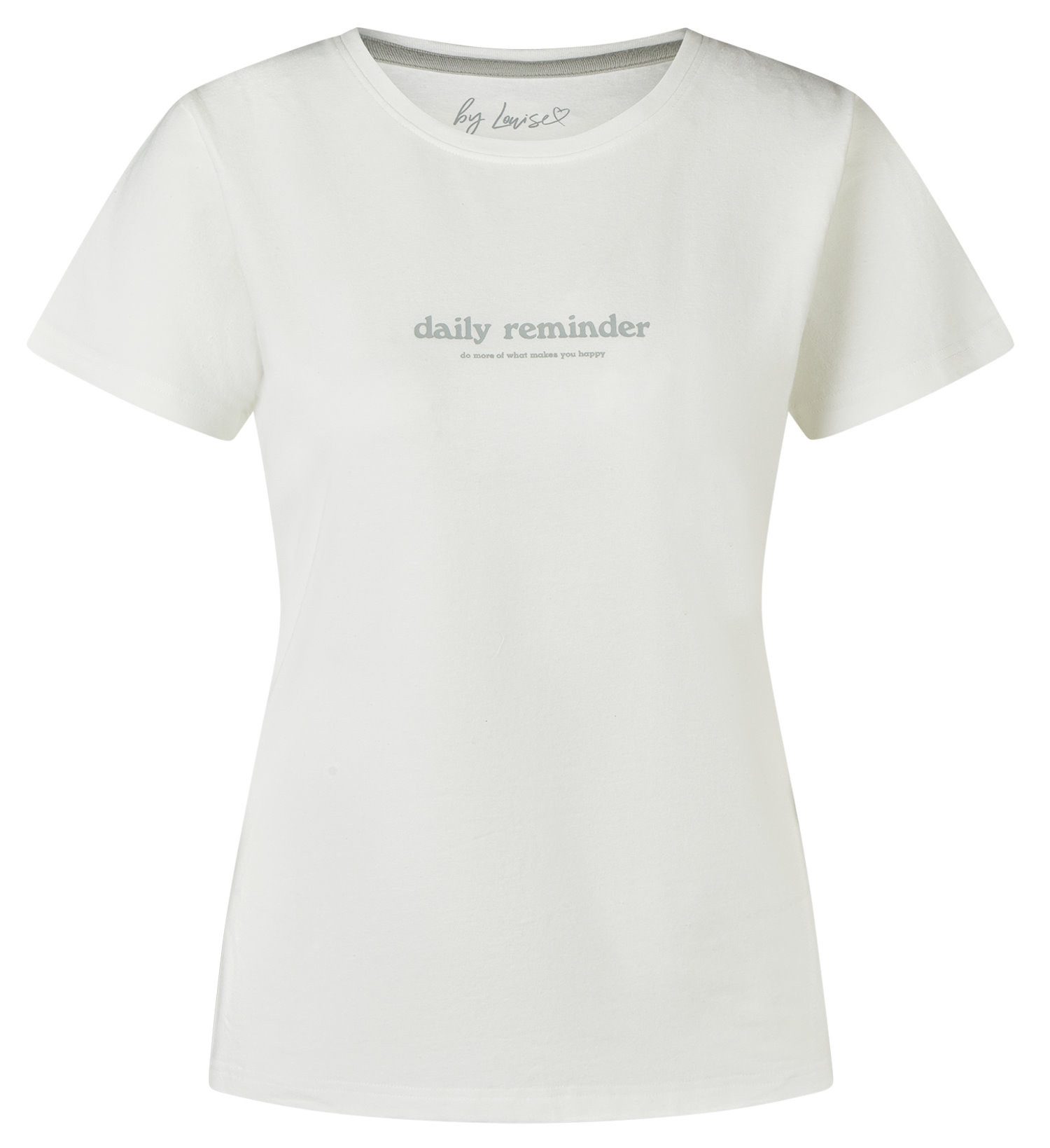 By Louise Pyjamaoberteil Damen Pyjamashirt mit kurzem Arm (1-tlg) Modisches Design