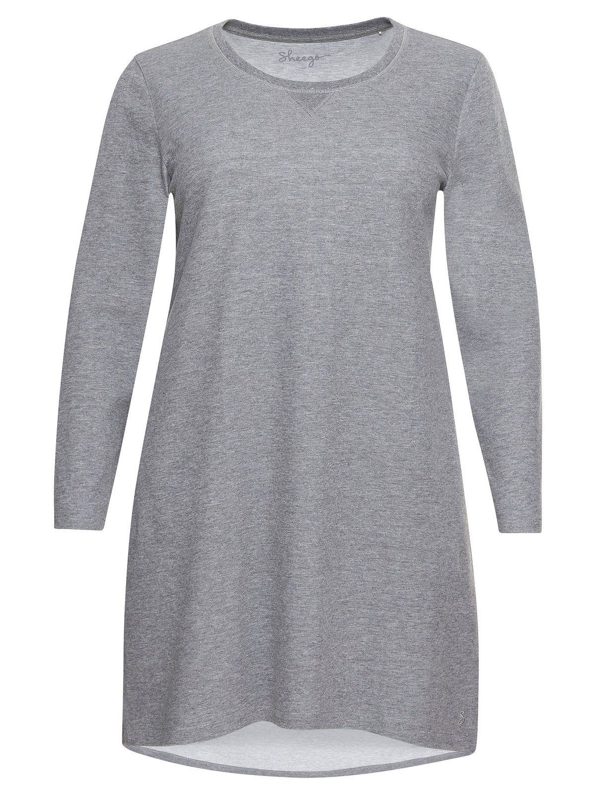 SHEEGO Sweatkleid Große Größen mit Kontrast-Innenseite mehr