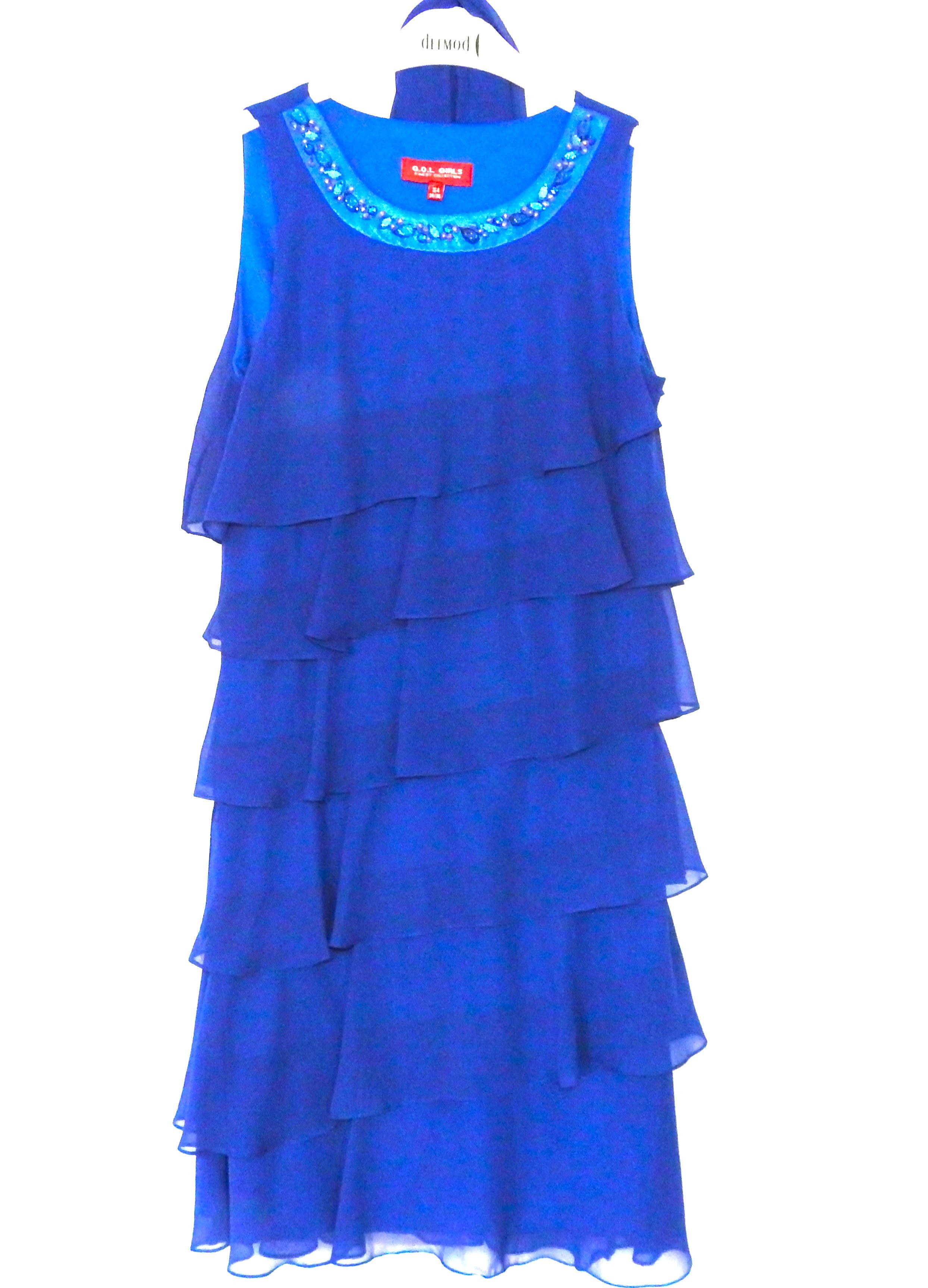 G.O.L. Cocktailkleid Blue Lagoon Mit Stola