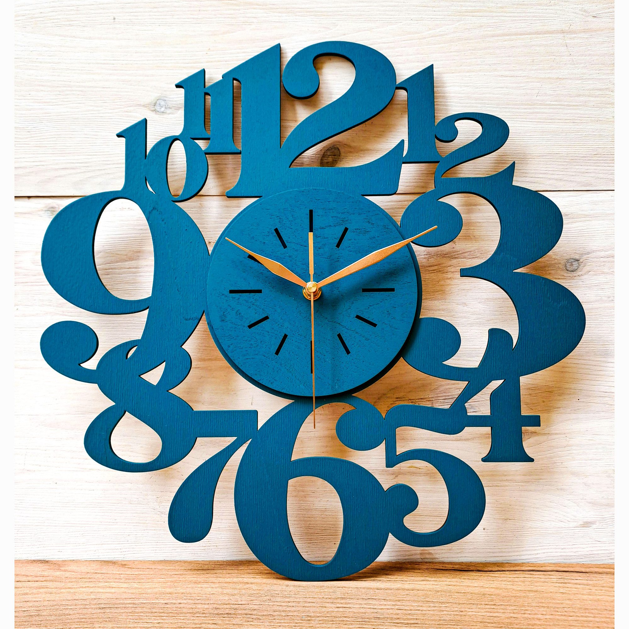 ORNAMENTI Wanduhr Handmade, grosse,modern, geometrisch, holz, günstig online kaufen