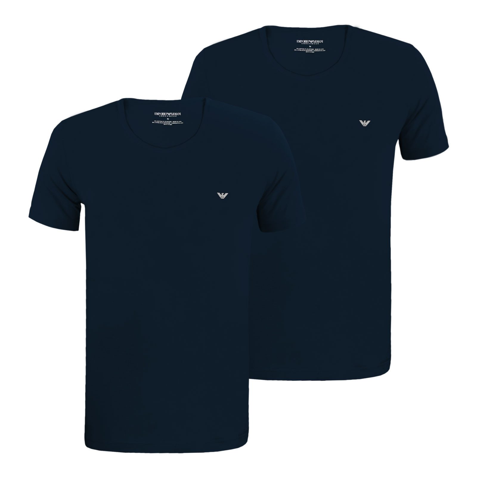Emporio Armani Unterziehshirt 2er Pack T-Shirts C-Neck Stretch Cotton (2-St günstig online kaufen