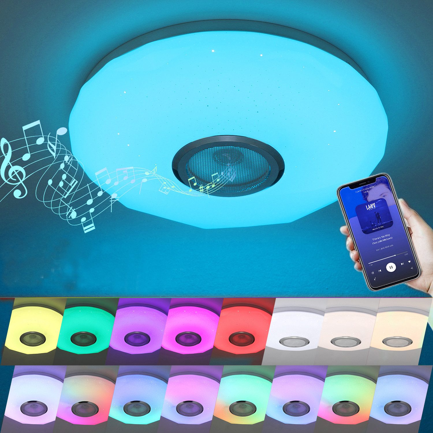 oyajia Deckenleuchte Sternenhimmel-Effekt RGB Deckenlampe mit günstig online kaufen