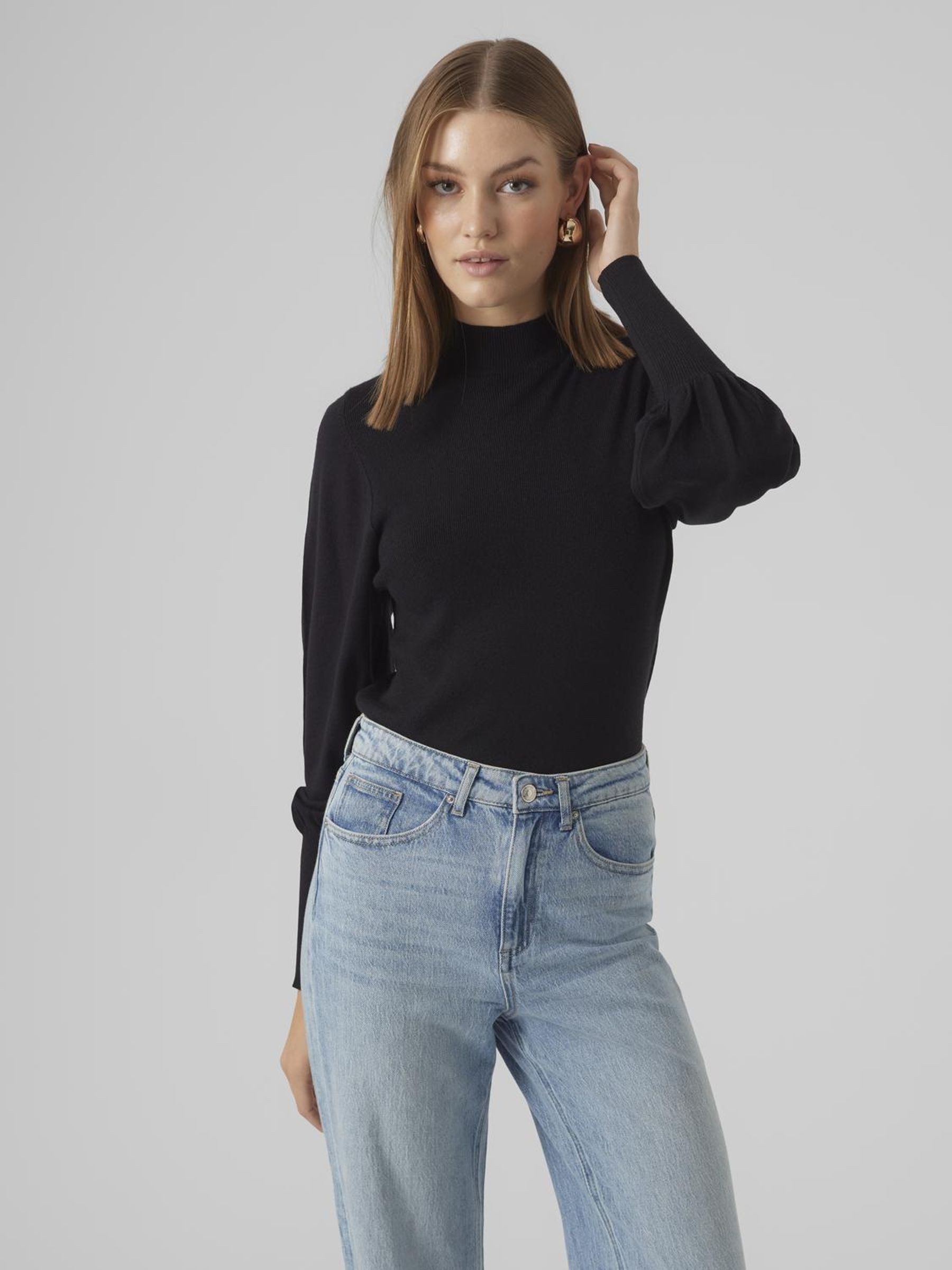 Vero Moda Strickpullover VMHOLLYKARISPUFF LS HIGHNK günstig online kaufen