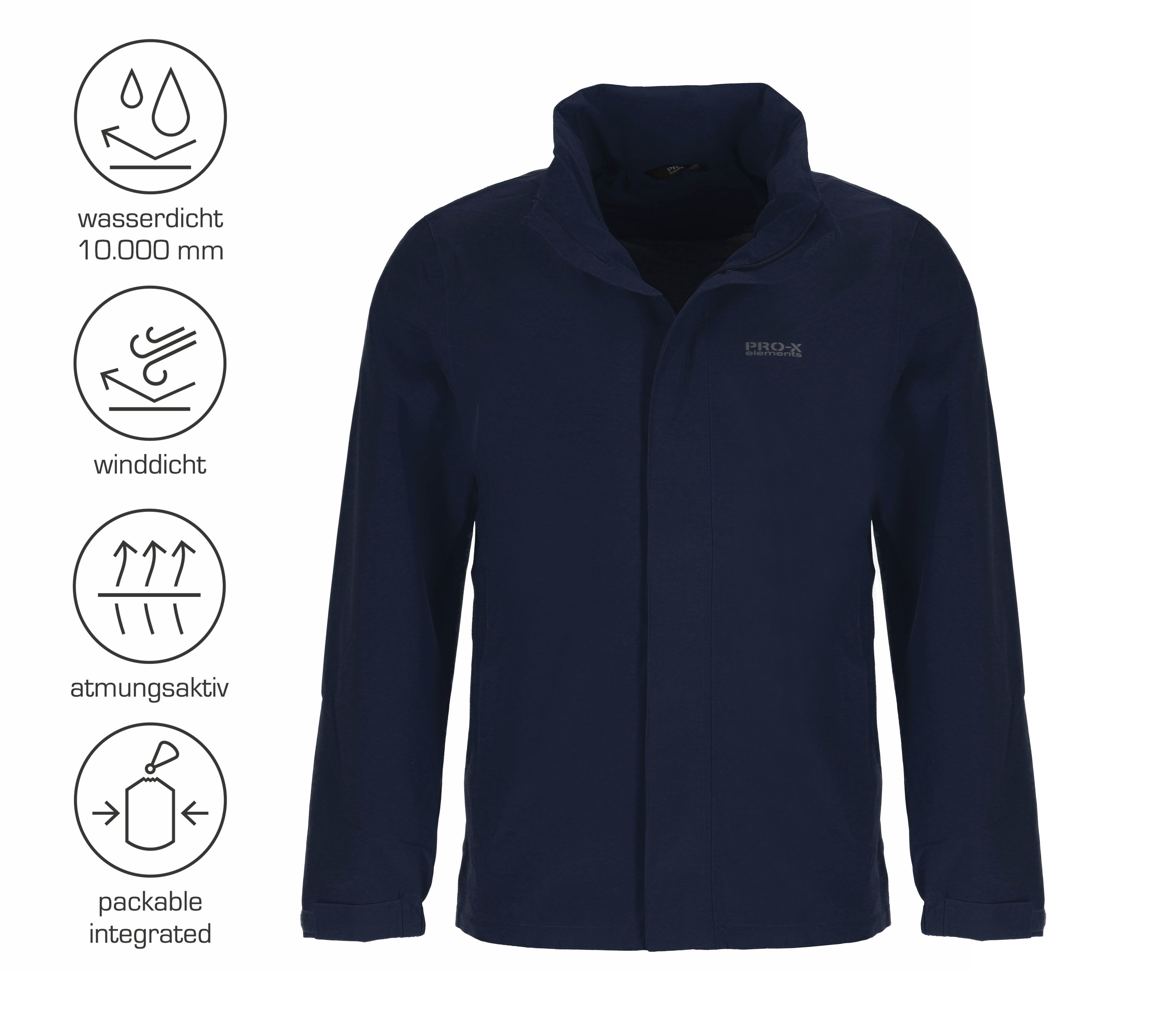 PRO-X ELEMENTS Funktionsjacke GERRIT integrierte Packtasche