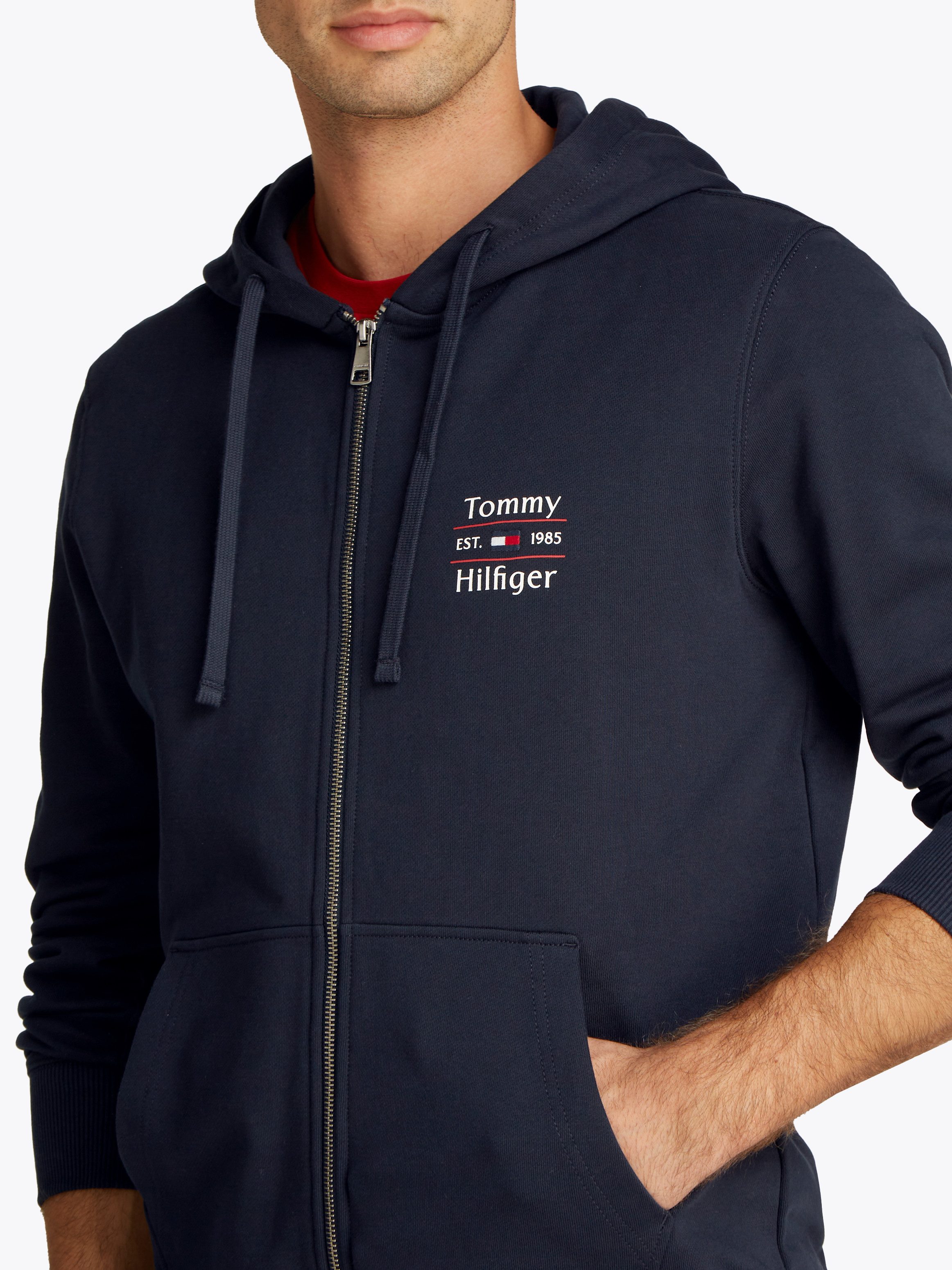 Tommy Hilfiger Kapuzensweatjacke HILFIGER STACK HOODY günstig online kaufen