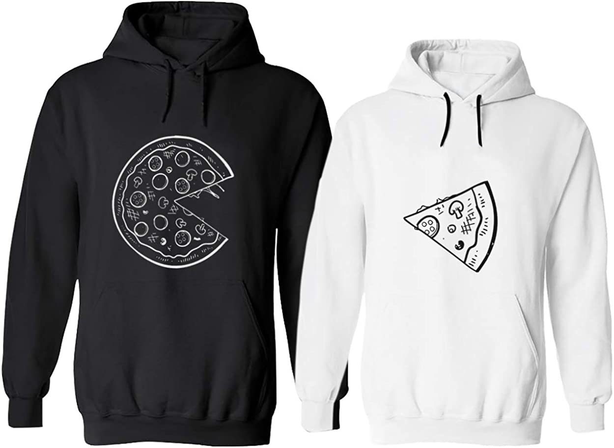 Couples Shop Kapuzenpullover Pizza Partner Look Hoodie Pullover (1-tlg) mit trendigem Fun Print