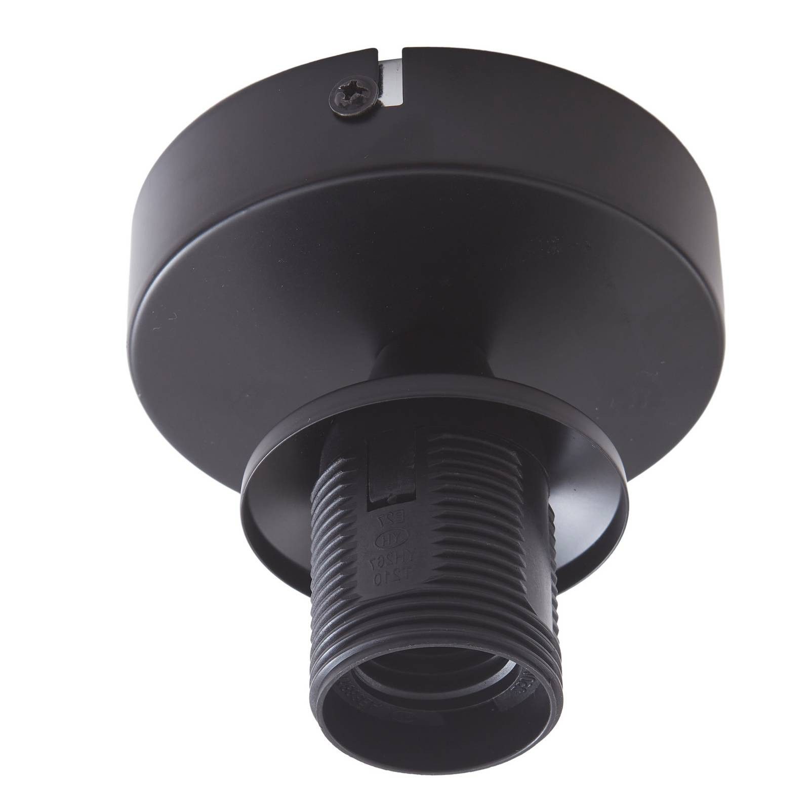 Lindby Deckenleuchten Zehra, Glas Schwarz IP20, 1 x 15 W LED