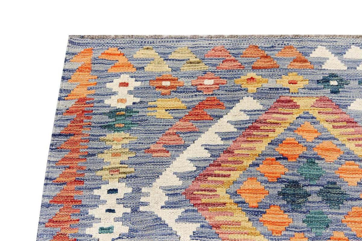 Orientteppich Kelim Afghan 99x150 Handgewebter rechteckig, Nain Orientteppich, mm 3 Trading, Höhe