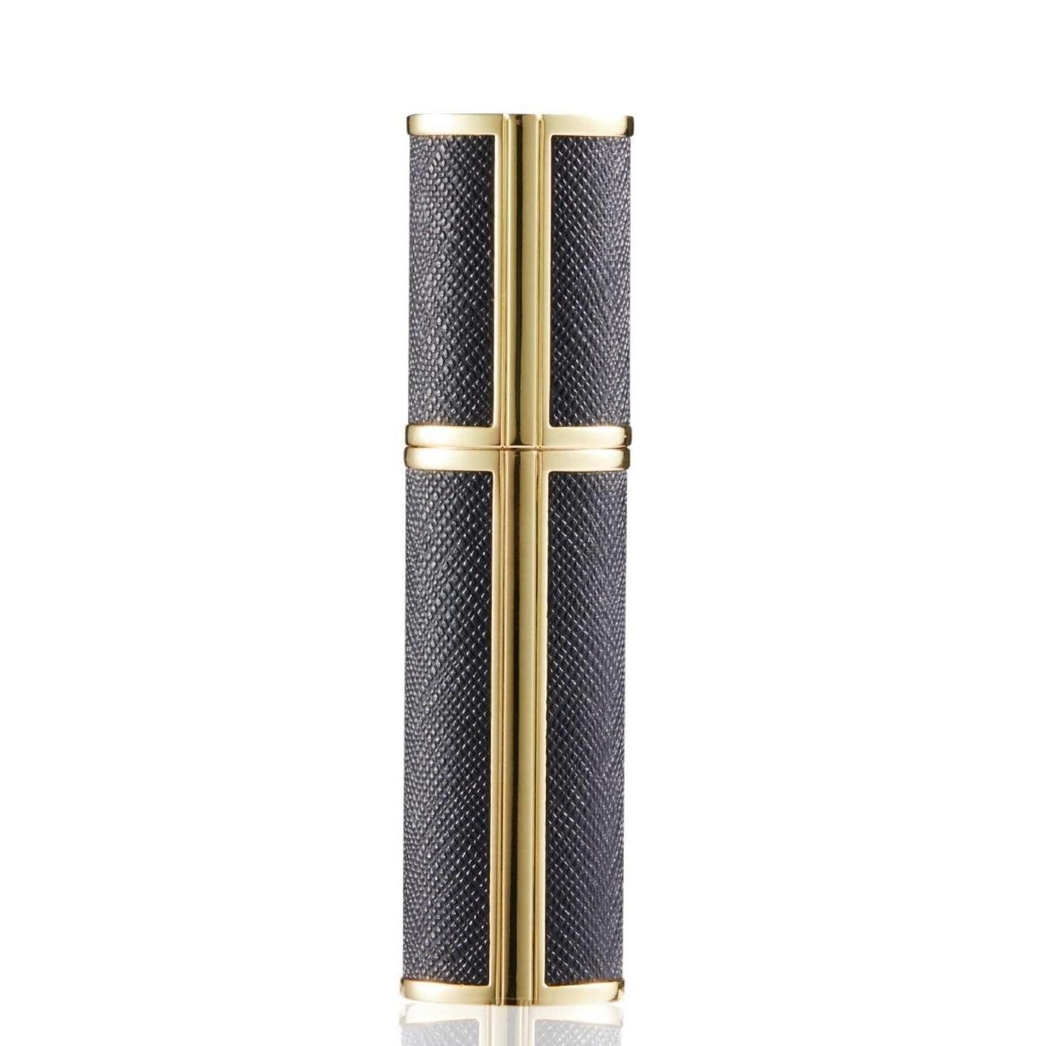 LuxusKollektion Parfümzerstäuber Mini Parfümzerstäuber Nachfüllbar 5ml Schwarz