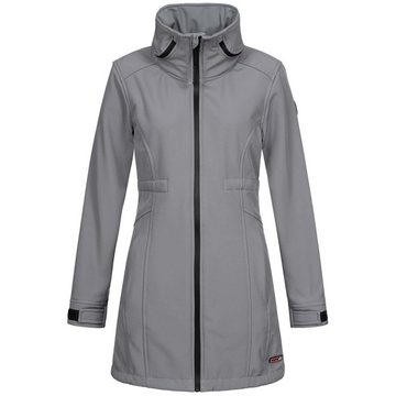 Alessandro Salvarini Softshelljacke ASLucia lang mit hohem Stehkragen