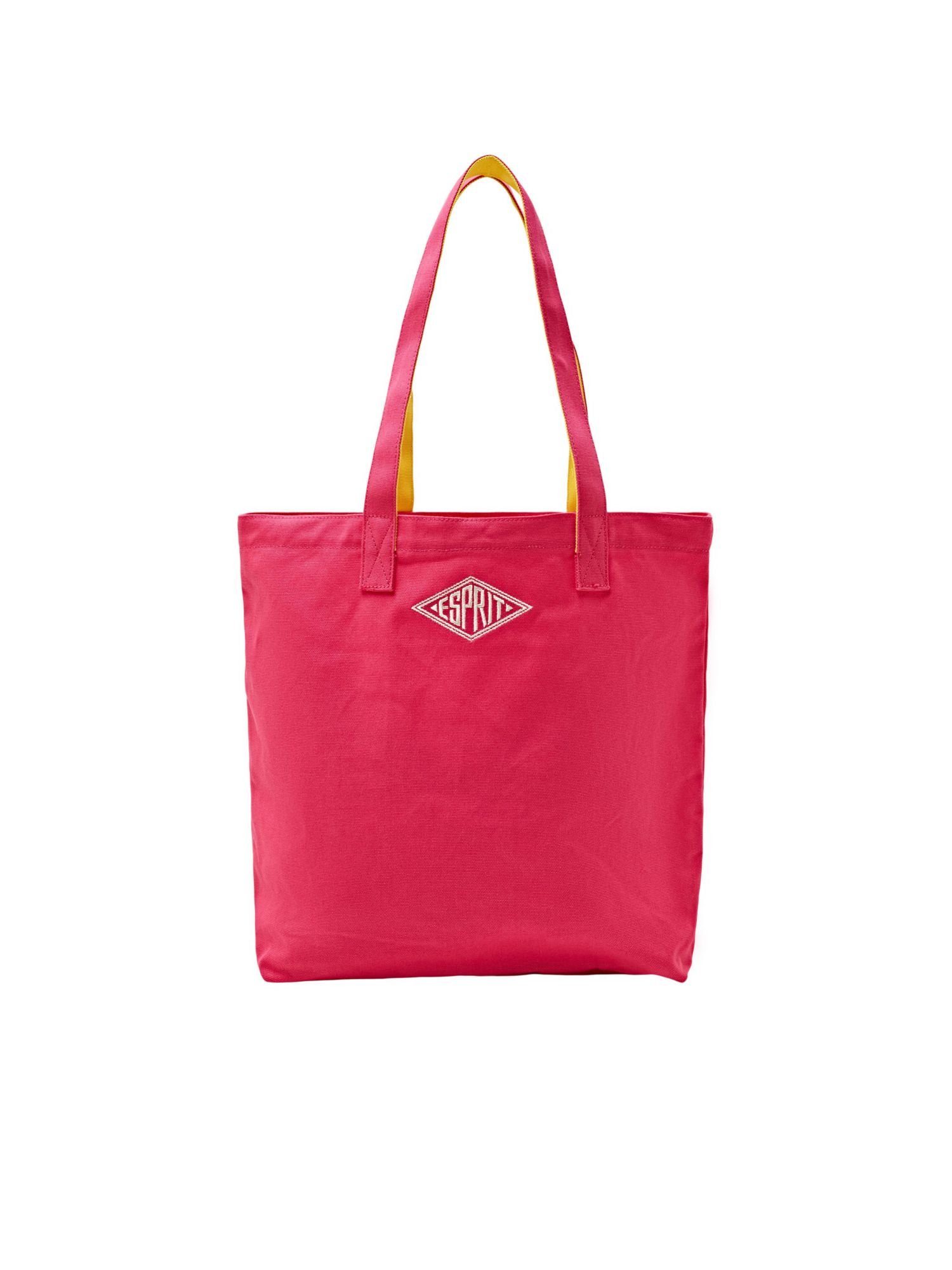 Esprit Schultertasche Tote Bag aus Baumwolle mit Logo
