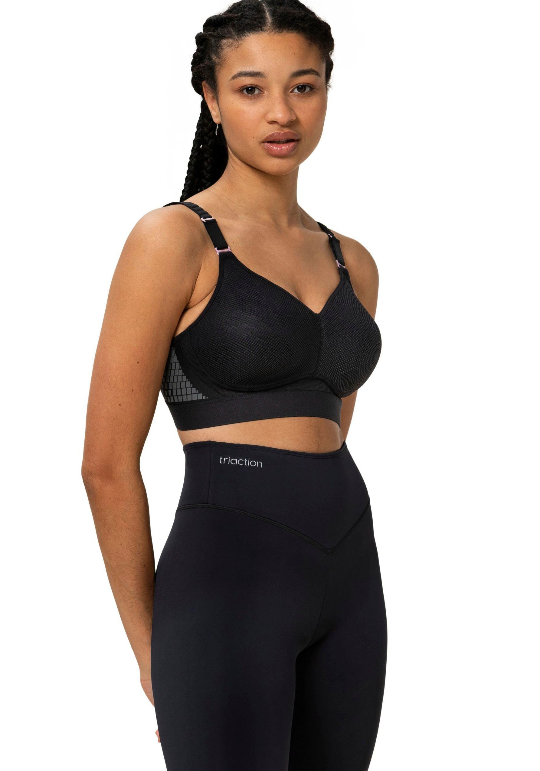 triaction by Triumph Sport-BH Triaction Hybrid Lite P EX Cup A-F, ohne Bügel, mit atmungsaktiven Spacer-Cups