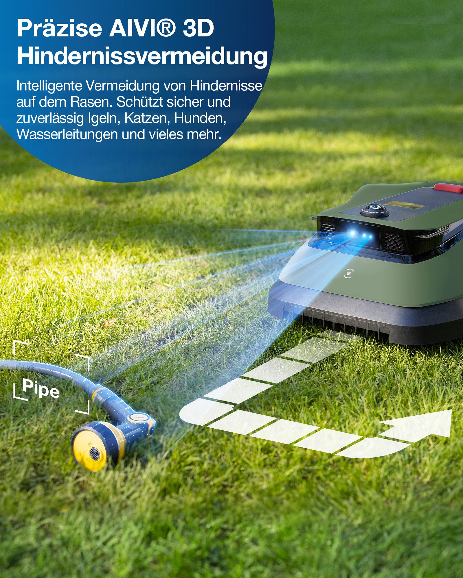 ECOVACS Rasenmähroboter GOAT GX-600, bi...