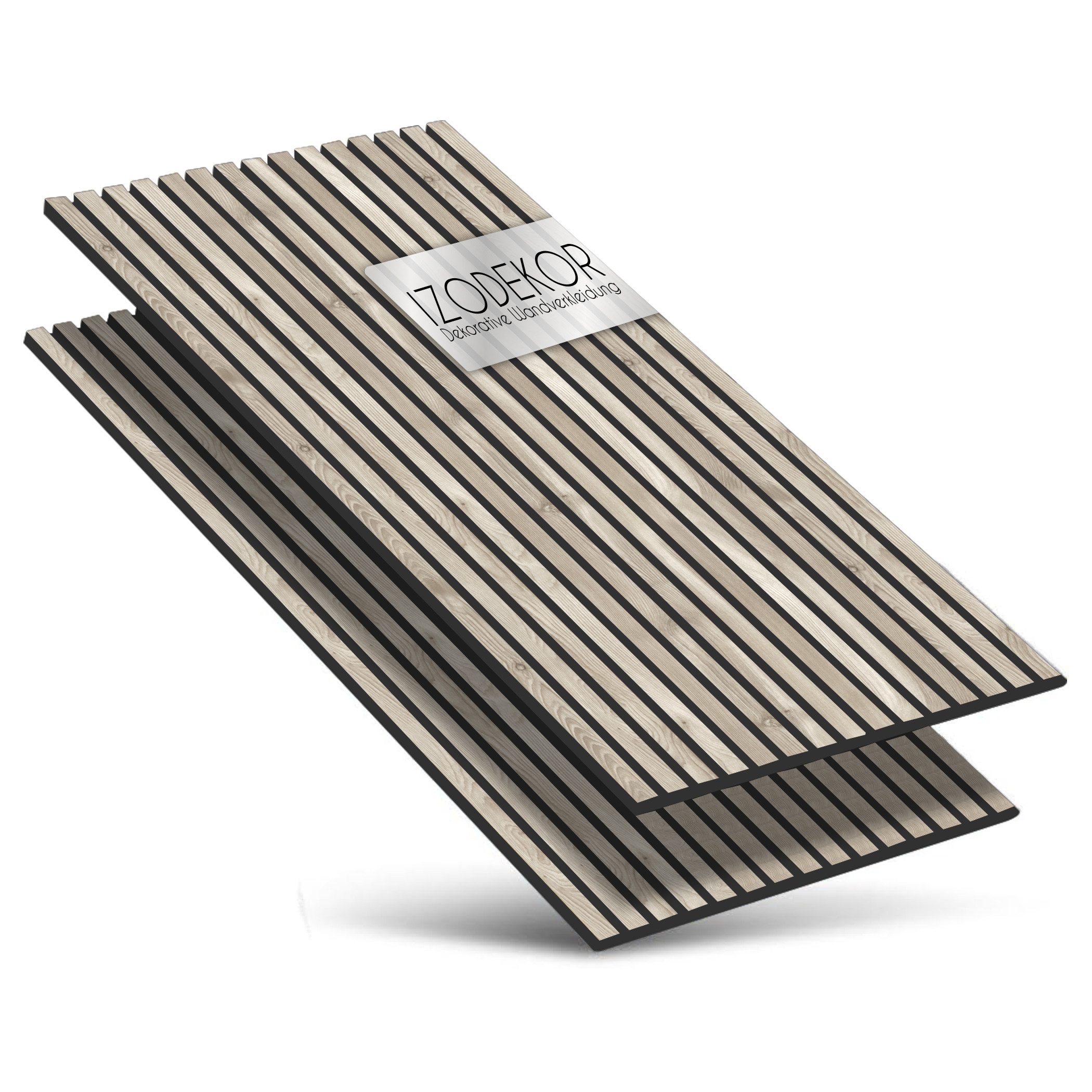 IZODEKOR 3D Wandpaneel IZODEKOR 3D Wandpaneele Holz Schalldämmung, Akustikpaneele, (Set) Schallabsorbierend, flexibel zuschneidbar