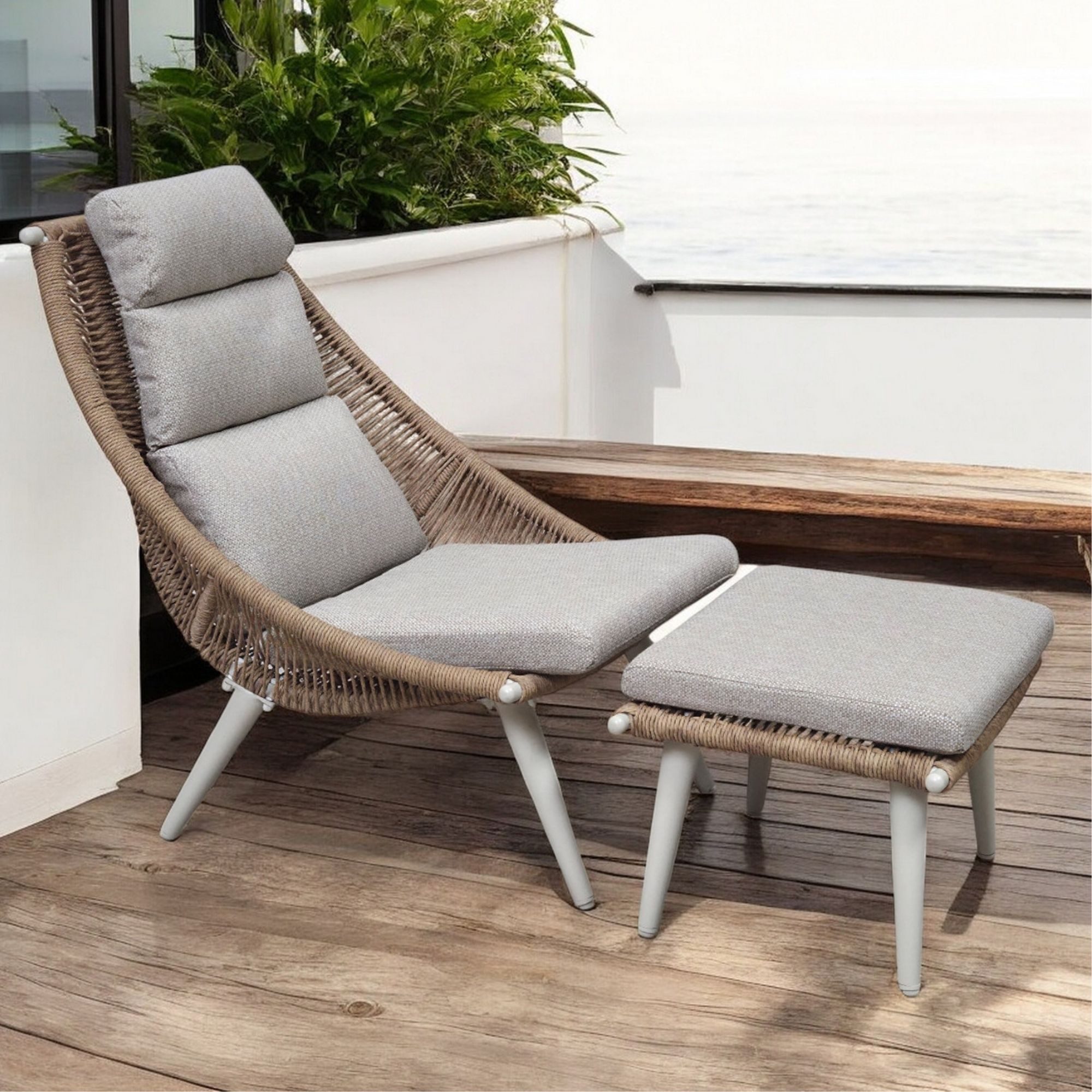 osoltus Sessel osoltus TARGON twisted SET Relax Sessel / Hocker mit Kissen günstig online kaufen