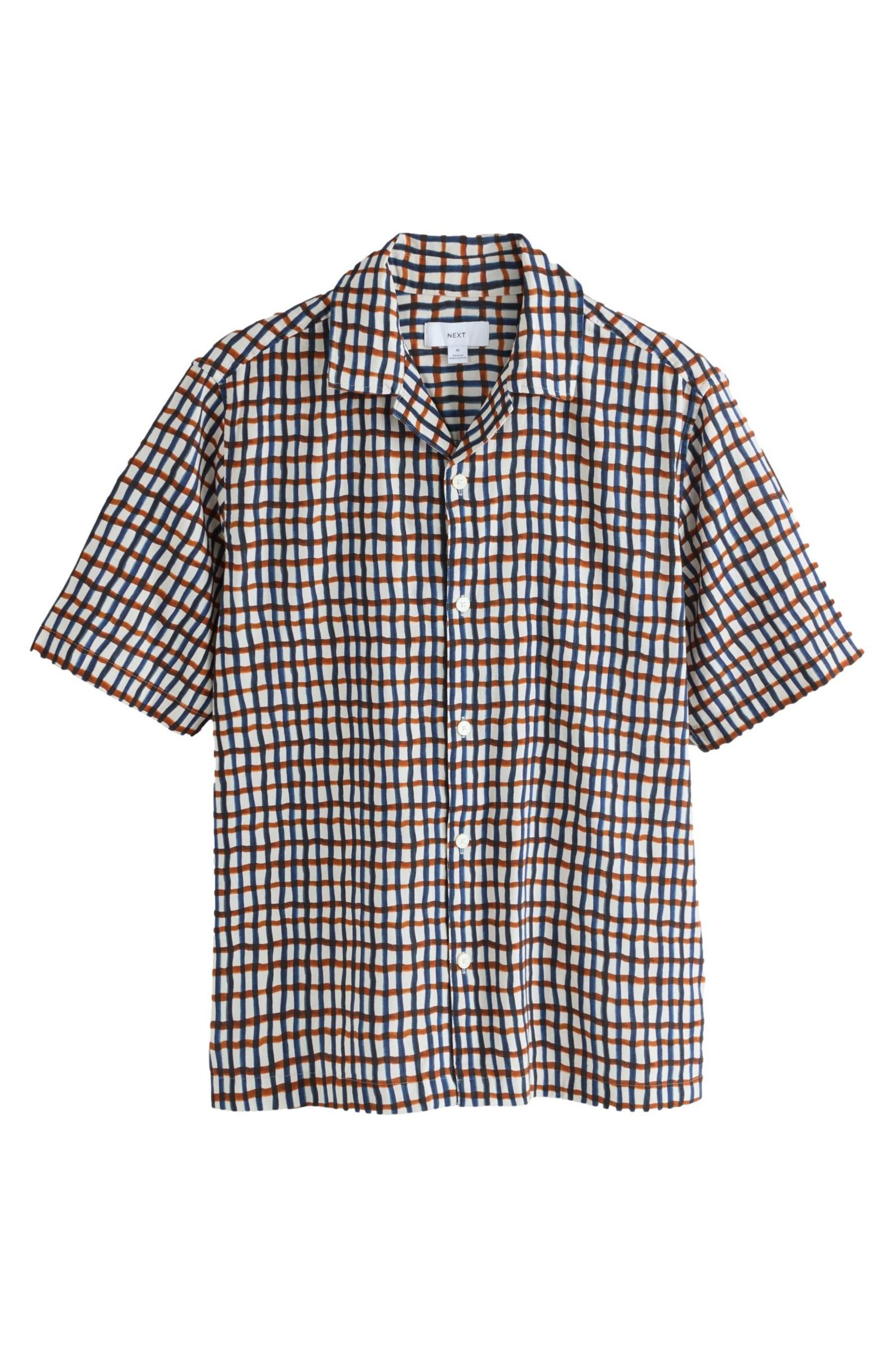 Next Kurzarmhemd Kurzarmhemd mit Wasserfarben-Karomuster (1-tlg) günstig online kaufen
