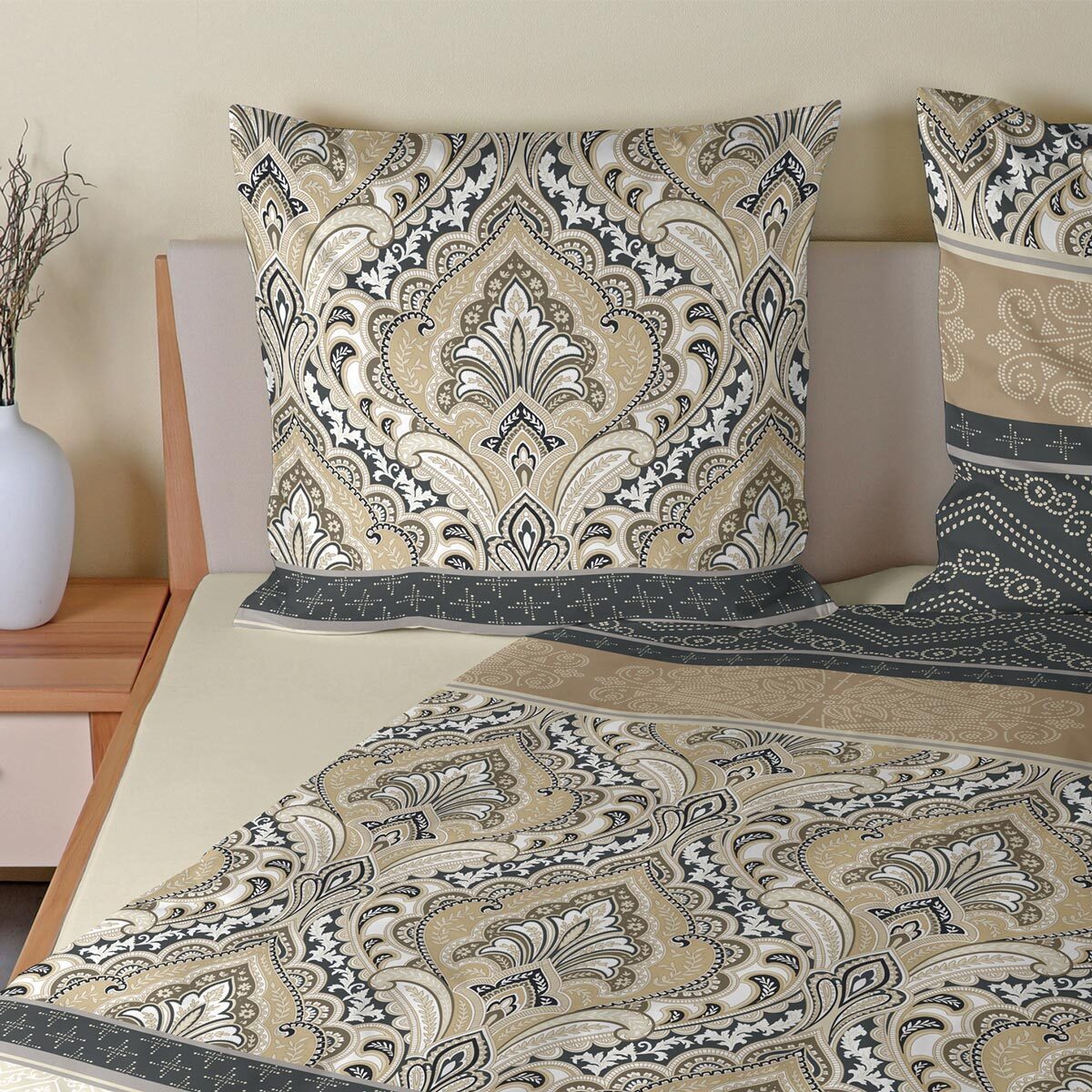 TRAUMSCHLAF Bettwäsche Verena, Biber, 2 teilig, warme Biber Qualität günstig online kaufen