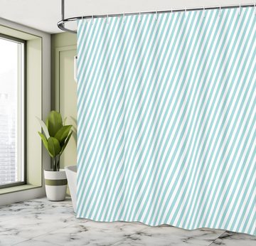 Abakuhaus Duschvorhang Moderner Digitaldruck mit 12 Haken auf Stoff Wasser Resistent Breite 175 cm, Höhe 180 cm, Streifen Weiche Skewed Bold Linien