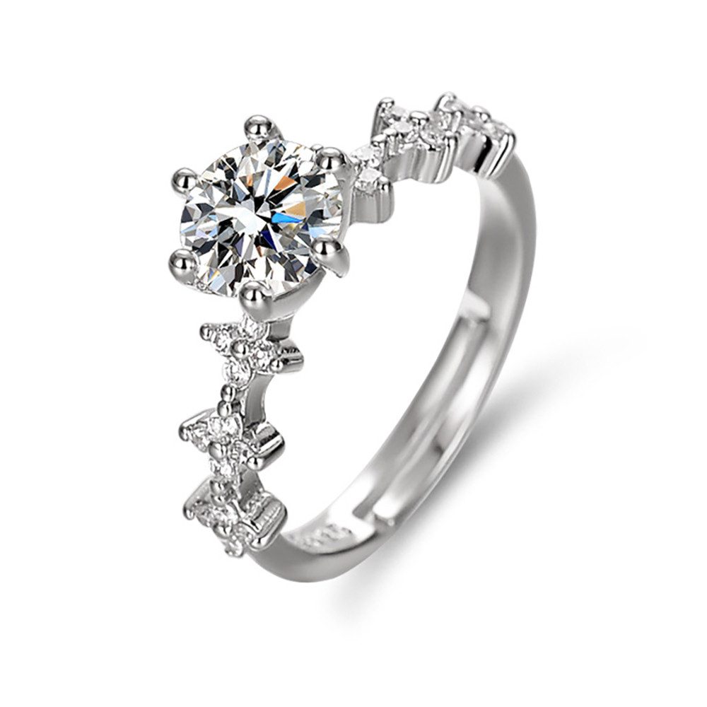 The Beauty House Verlobungsring silberfarbiger Ring günstig online kaufen