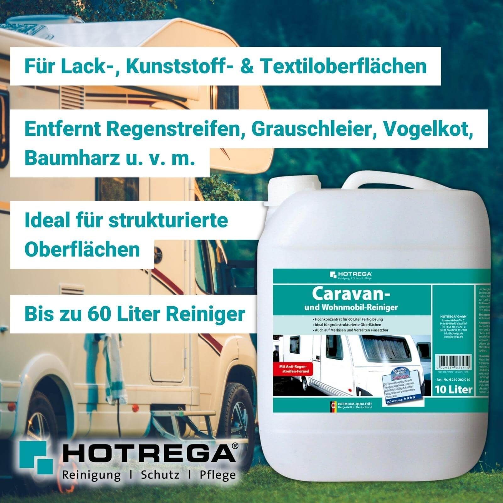 & HOTREGA® Universalreiniger Reiniger Caravan 10 Wohnmobil Liter
