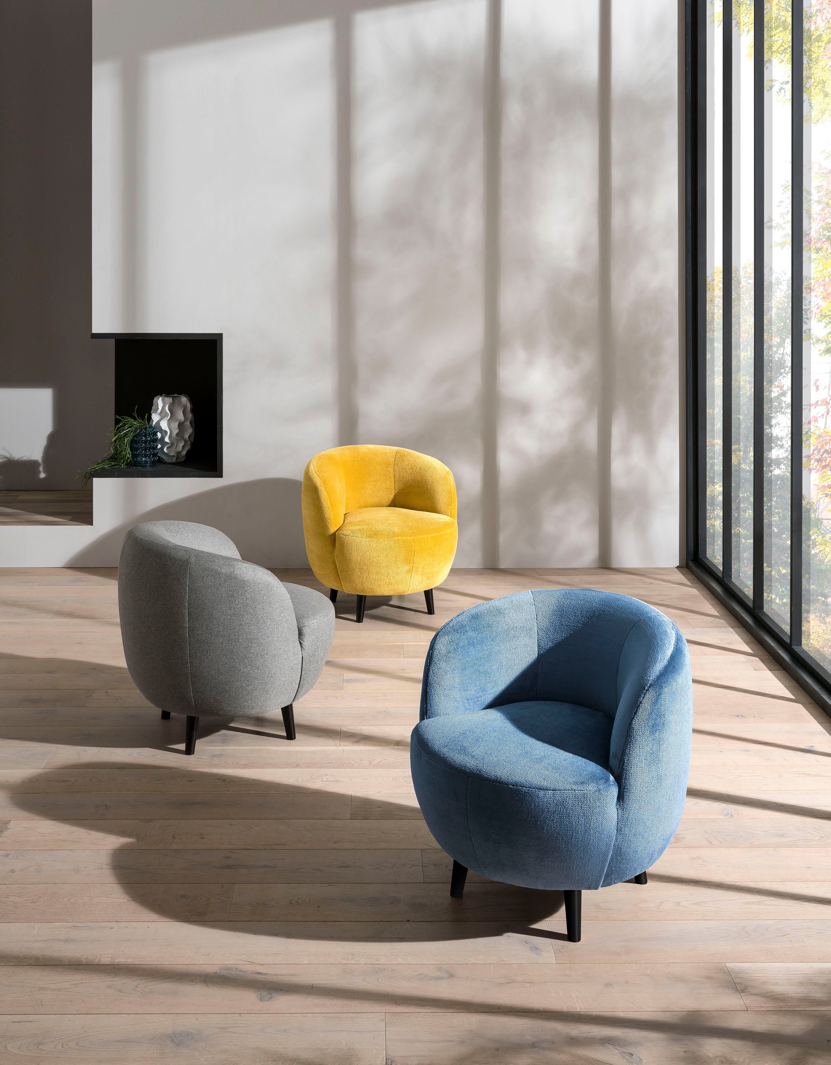 LOOKS by Wolfgang Joop Sessel LOOKS XIV Cocktailsessel, runde Form, perfekt für jeden Wohnraum als Einzelstück