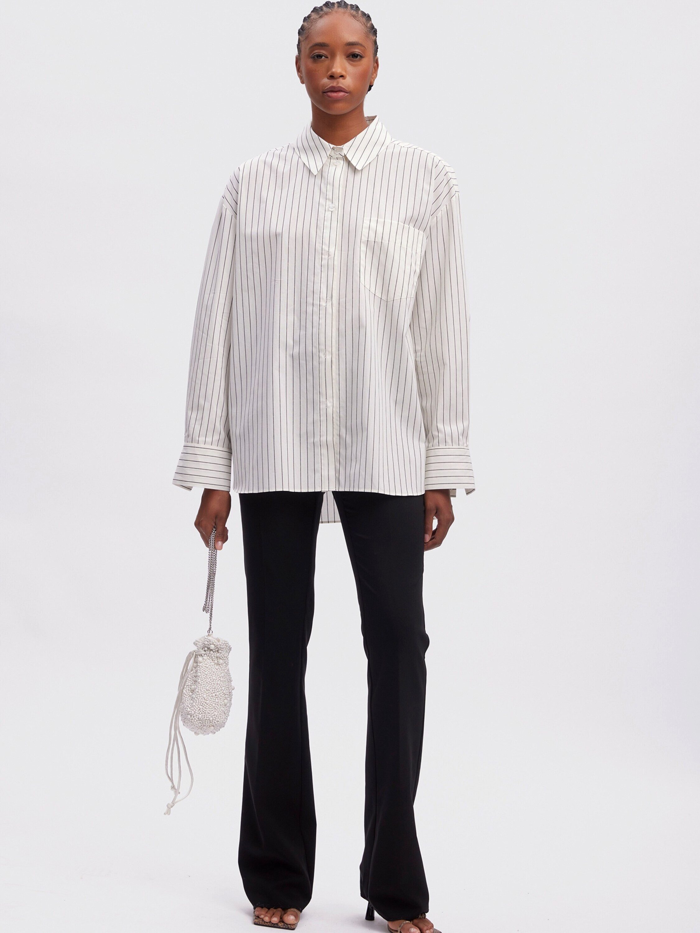 Gestuz Langarmbluse NoelleGZ (1-tlg) Falten