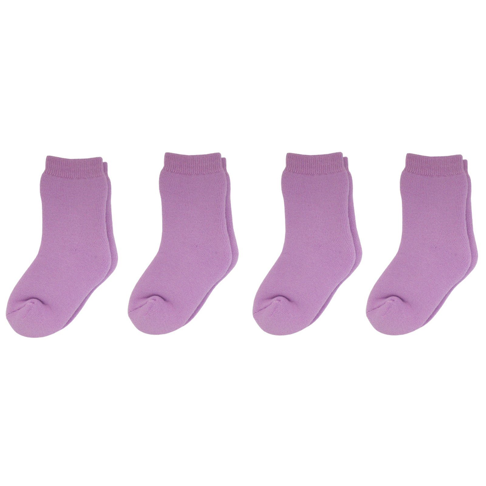 mit Pack weiche Kurzsocken Kinder Socken Yalion® 4er Elastisch halbplüsch Yalion rosa