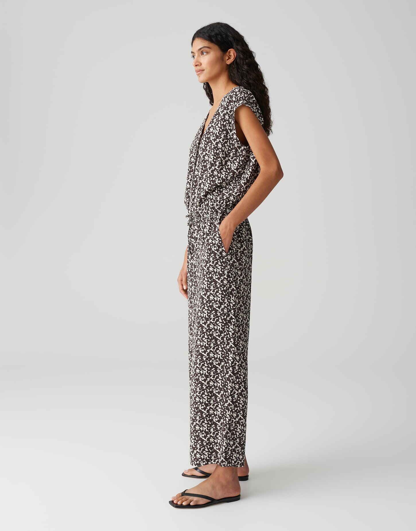 OPUS Jumpsuit MONELI SHADOW Wide mit abstrakten Printdesign – Bild 5 von 5
