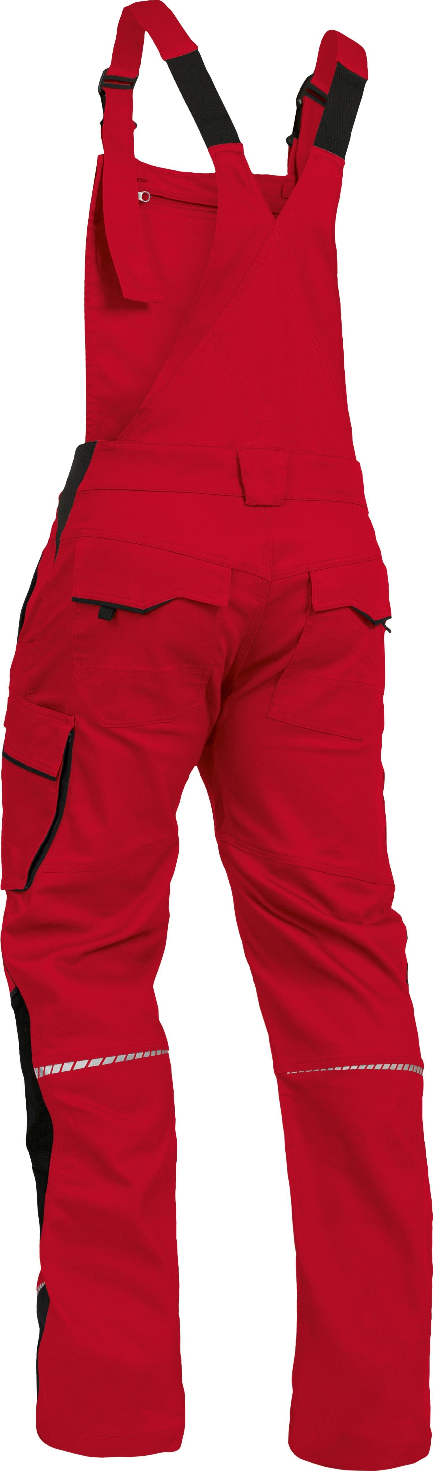 Leibwächter Arbeitslatzhose Herren Flex-Line Latzhose (Arbeitshose mit Keil im Schritt) mit Reflektoren – Bild 2 von 5
