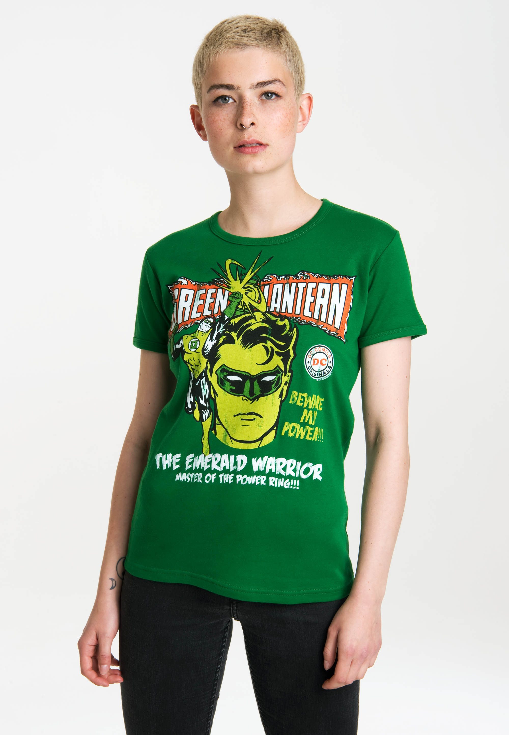 LOGOSHIRT T-Shirt Green Lantern mit lizenziertem Originaldesign