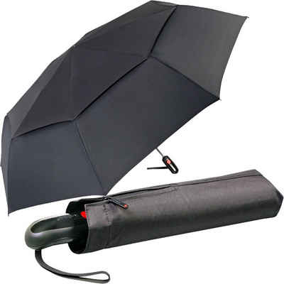 Knirps® Taschenregenschirm XXL-120cm Fiber Xtreme BIG-Duomatic Auf-Zu-Automatik, riesengroß und besonders stabil