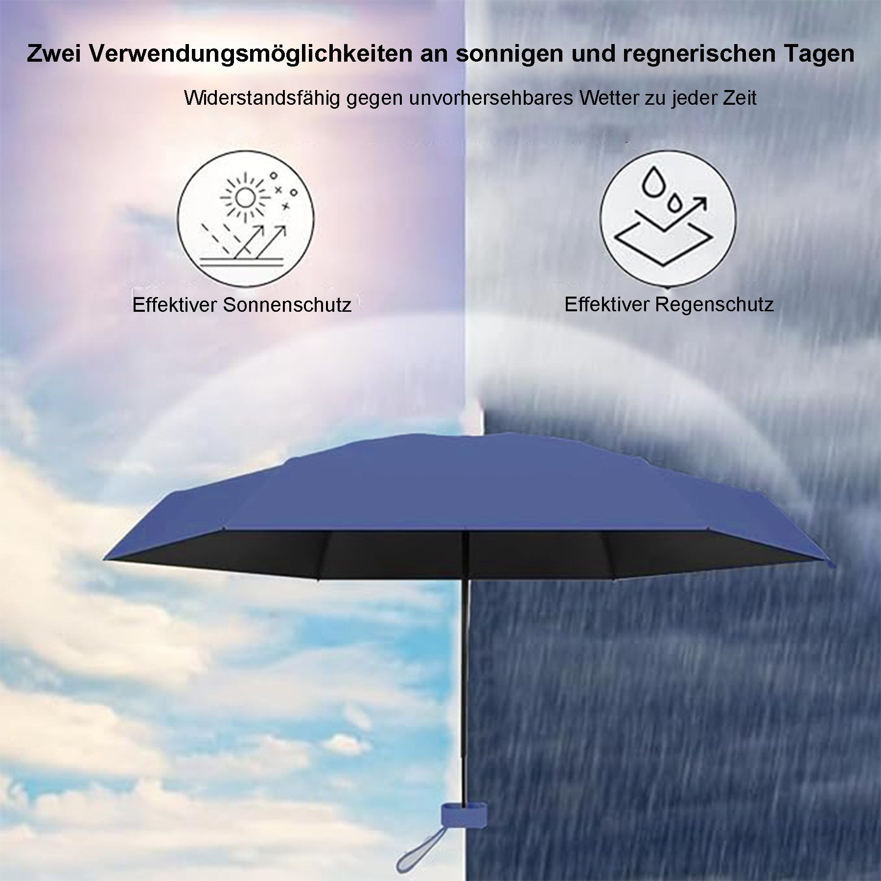 Mutig Taschenregenschirm Regenschirm,Mini Regenschirm,Taschenschirme,Kompak günstig online kaufen