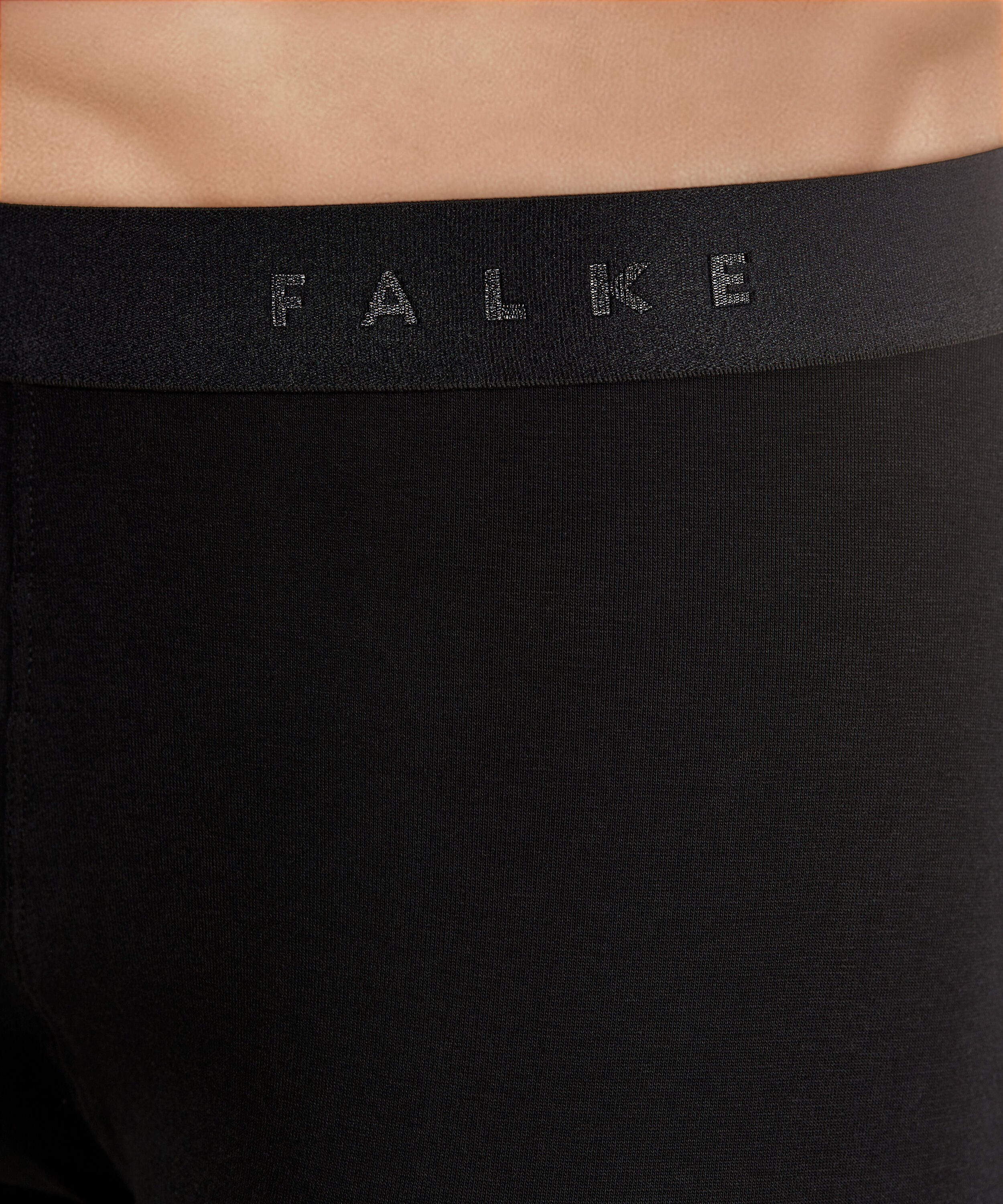 Elasthan FALKE 2-Pack Boxershorts Softe black (3000) (2-St) mit Baumwolle
