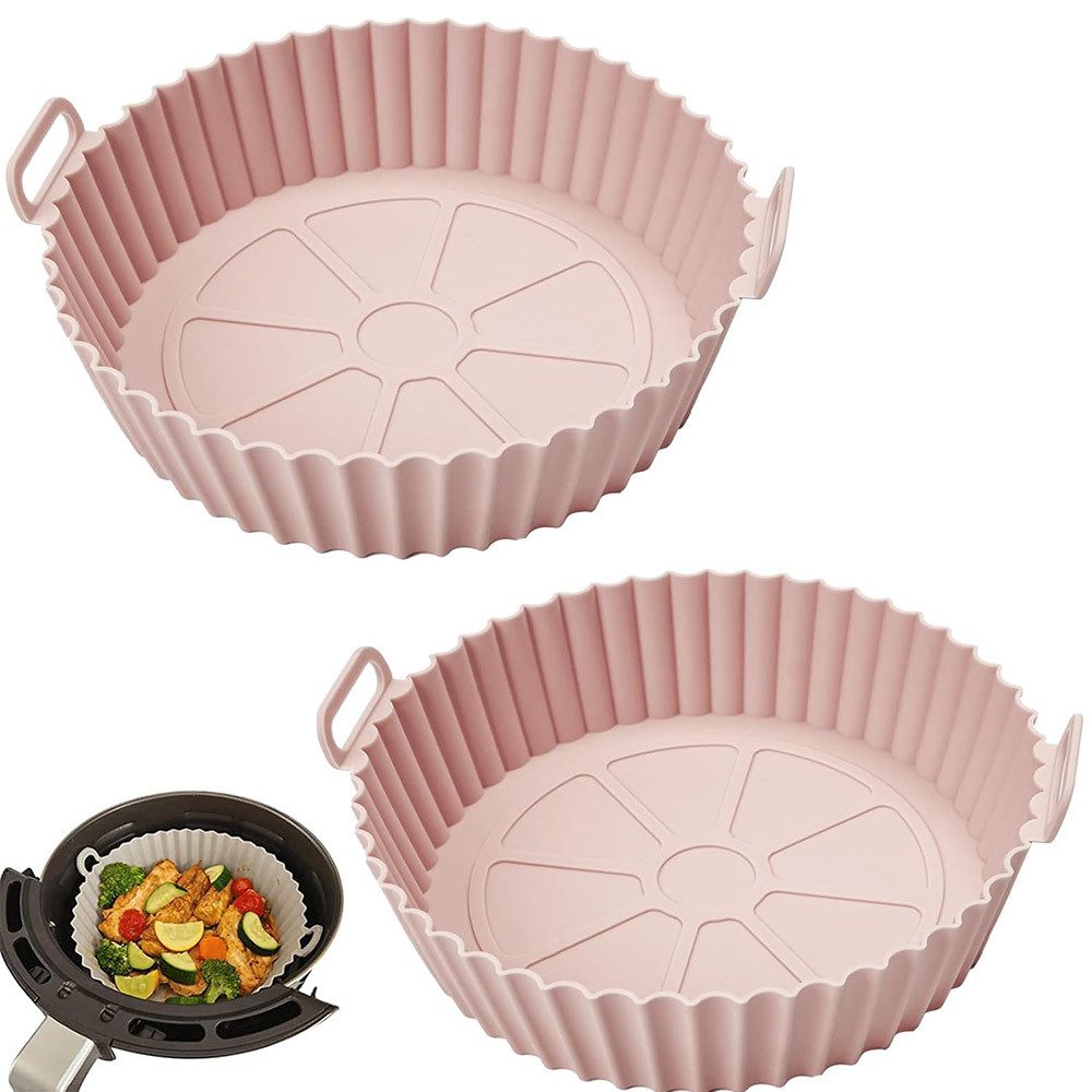 FELIXLEO Obstkuchenform Silikonform 2STK Air Fryer Silikon Backblech Wiederverwendbarer, (2-tlg)