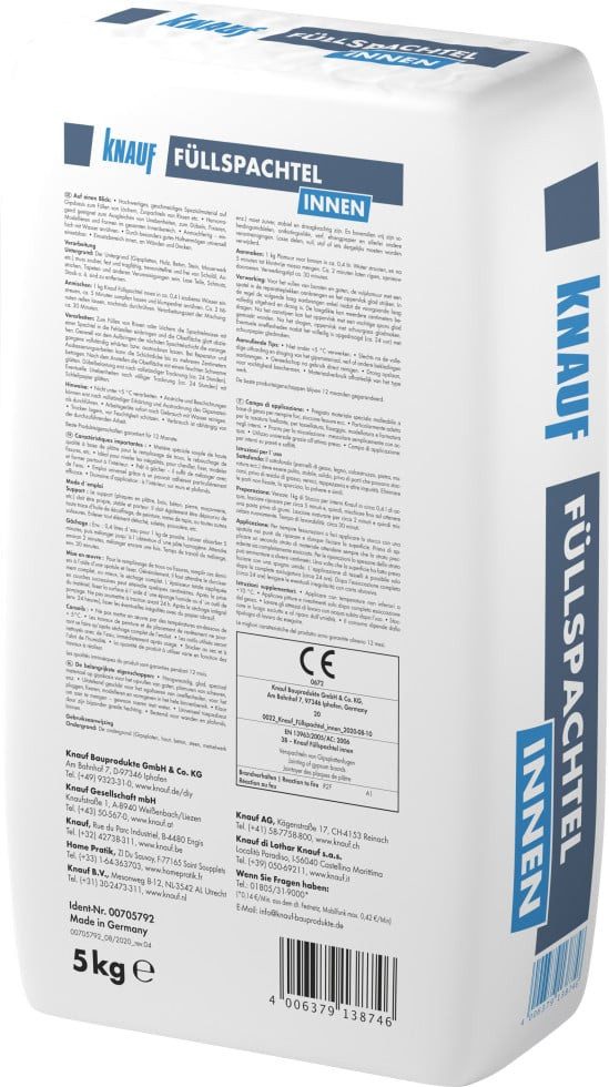 KNAUF Spachtelmasse Knauf Füllspachtel Innen 5 kg