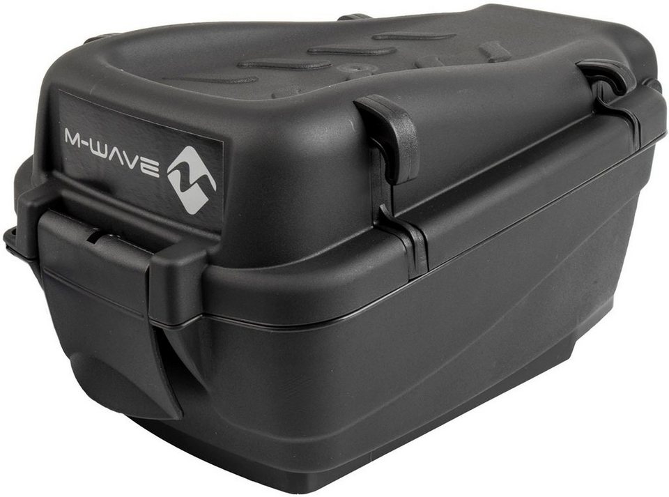 M-Wave Fahrradkoffer AMSTERDAM EASY BOX S, Inkl. Befestigungsmaterial,  Gepäckträgerbox aus hochwertigem, staub- und wasserfesten Kunststoff