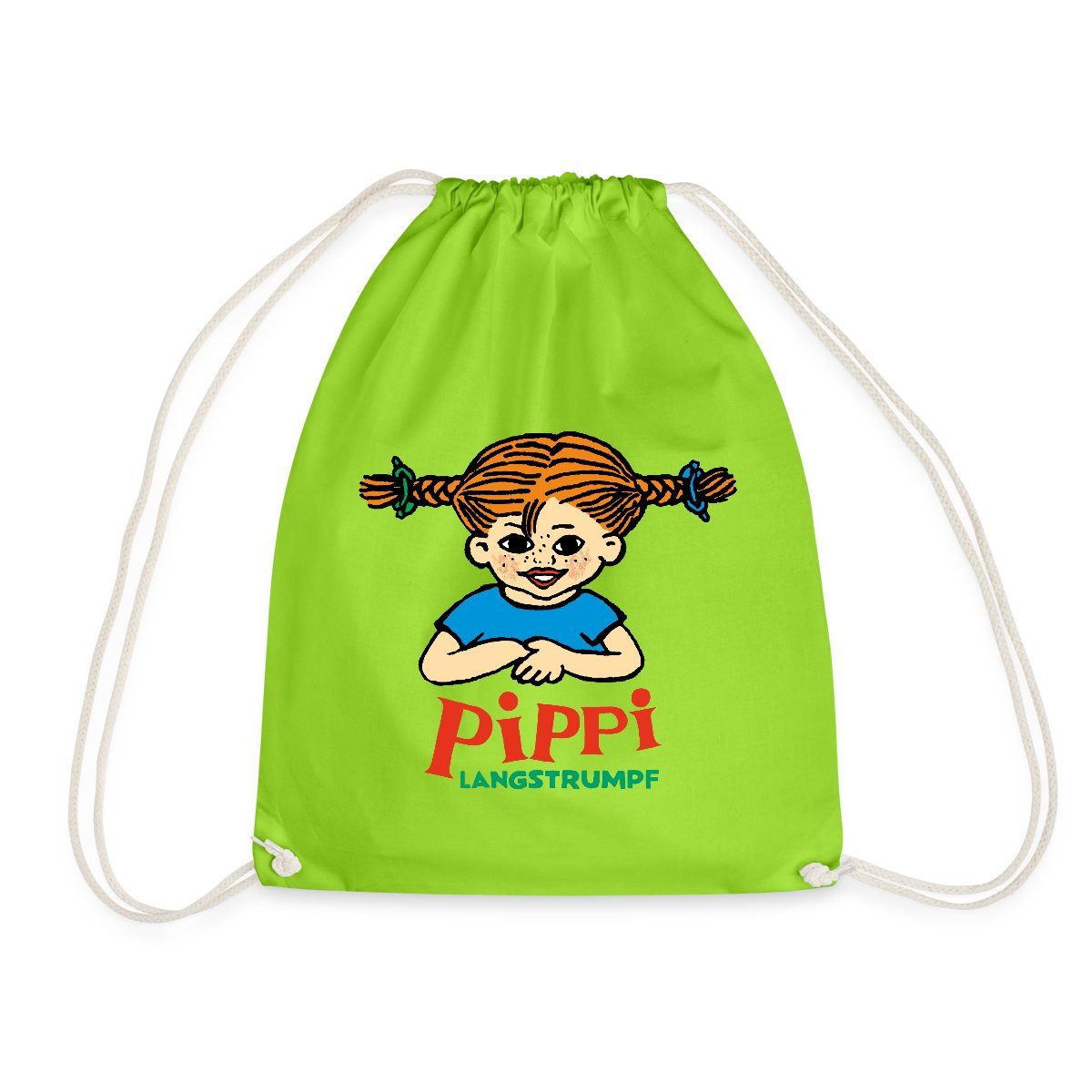 Spreadshirt Turnbeutel Pippi Langstrumpf Logo Turnbeutel (1-tlg)